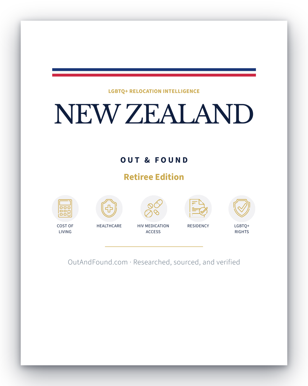 Out & Found New Zealand Retiree Edition guide cover