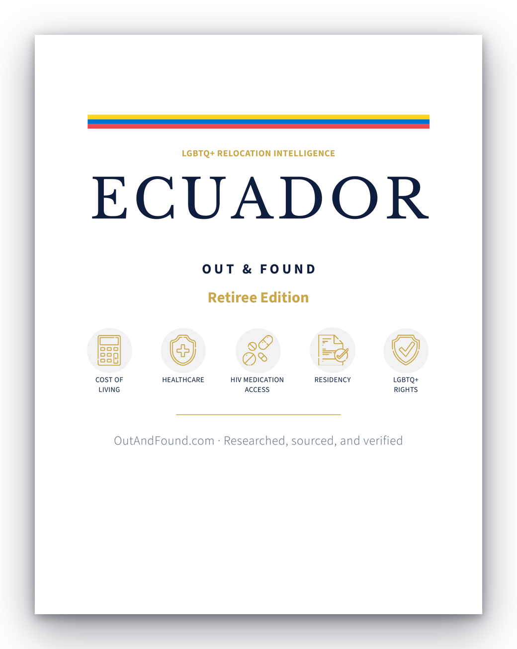 Out & Found Ecuador Retiree Edition guide cover
