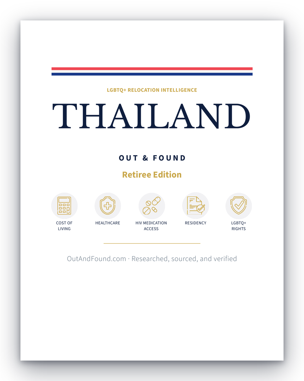 Out & Found Thailand Retiree Edition guide cover