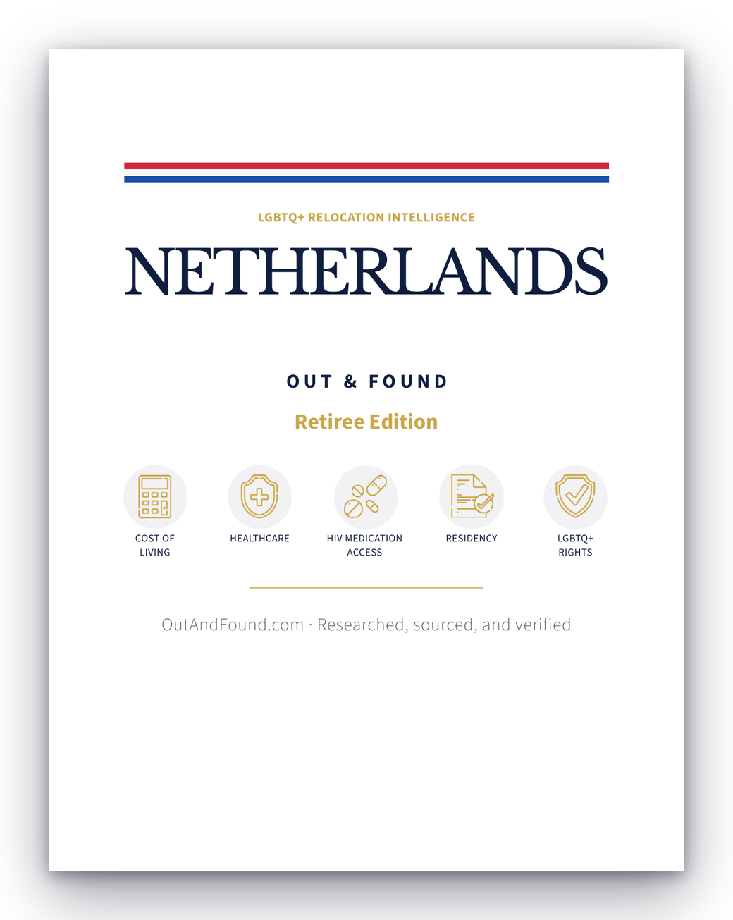 Out & Found Netherlands Retiree Edition guide cover