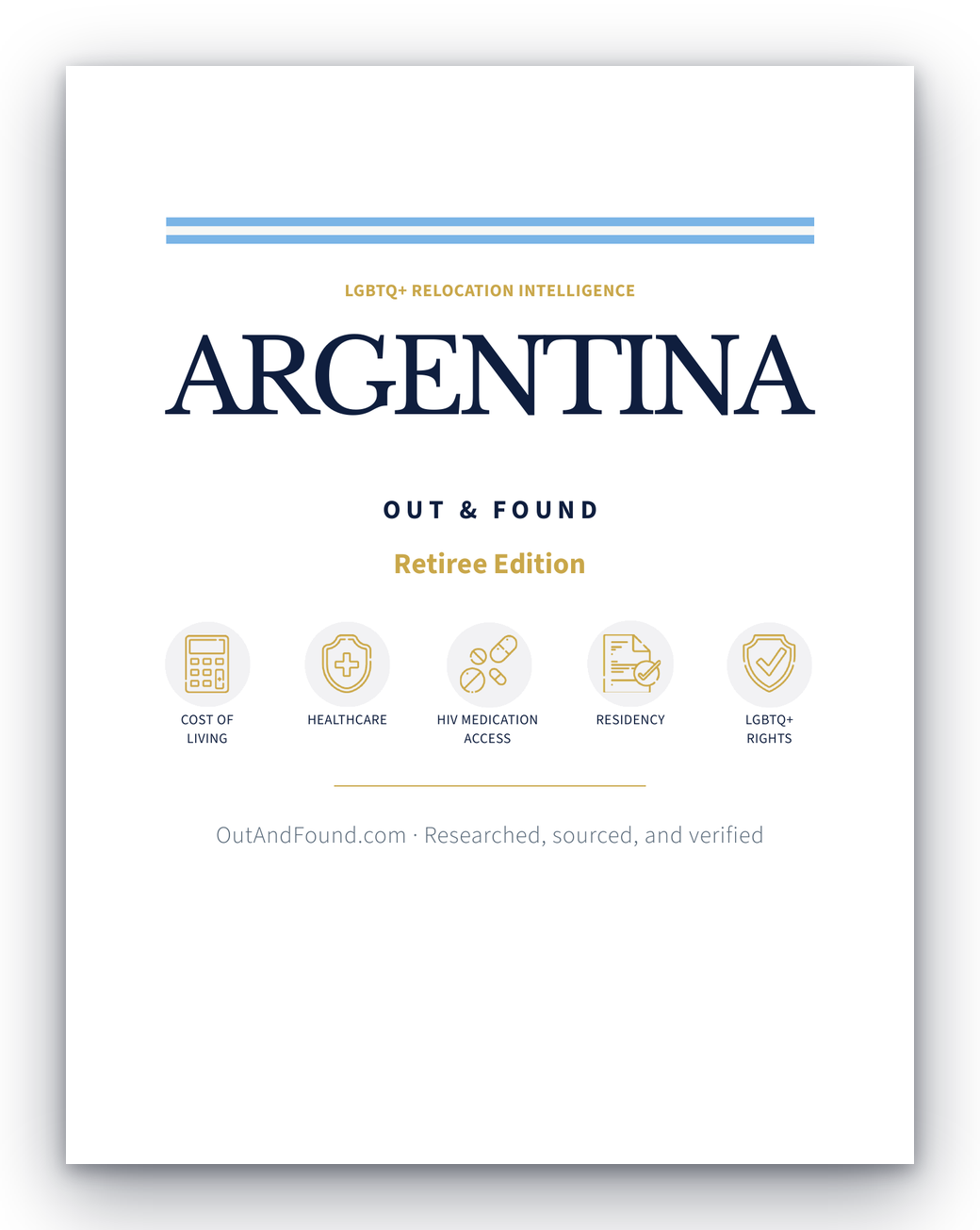 Out & Found Argentina Retiree Edition guide cover