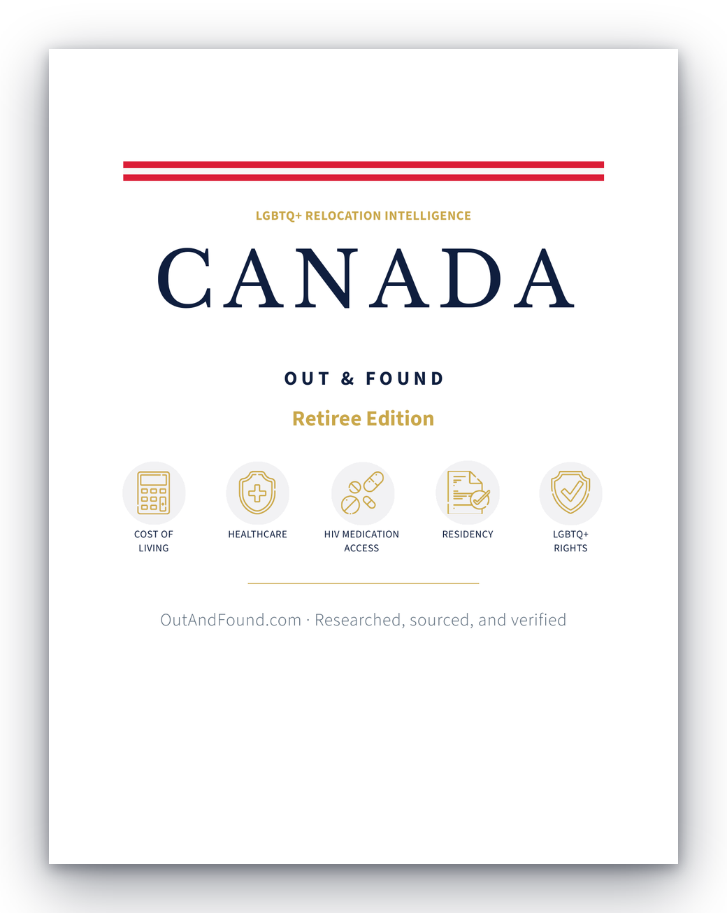 Out & Found Canada Retiree Edition guide cover