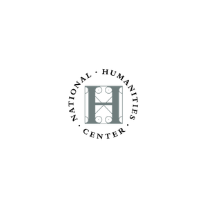 A QR code with a black and white pattern on a black background.