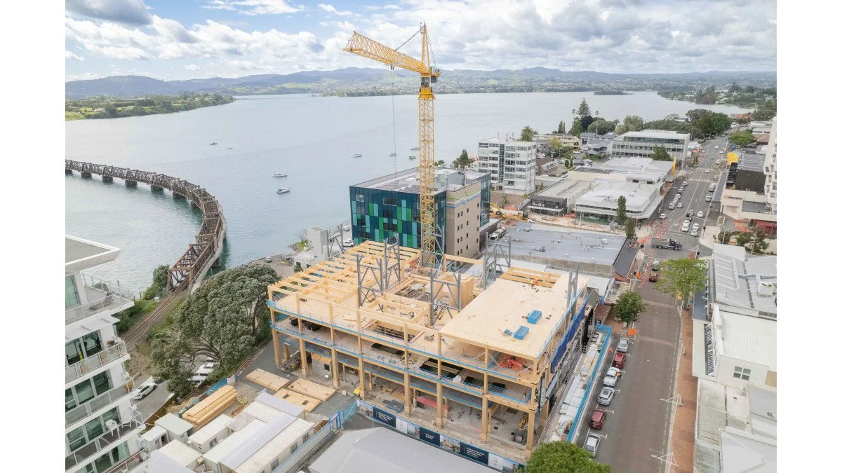 Acoustic floors for the largest mass timber office building in New Zealand