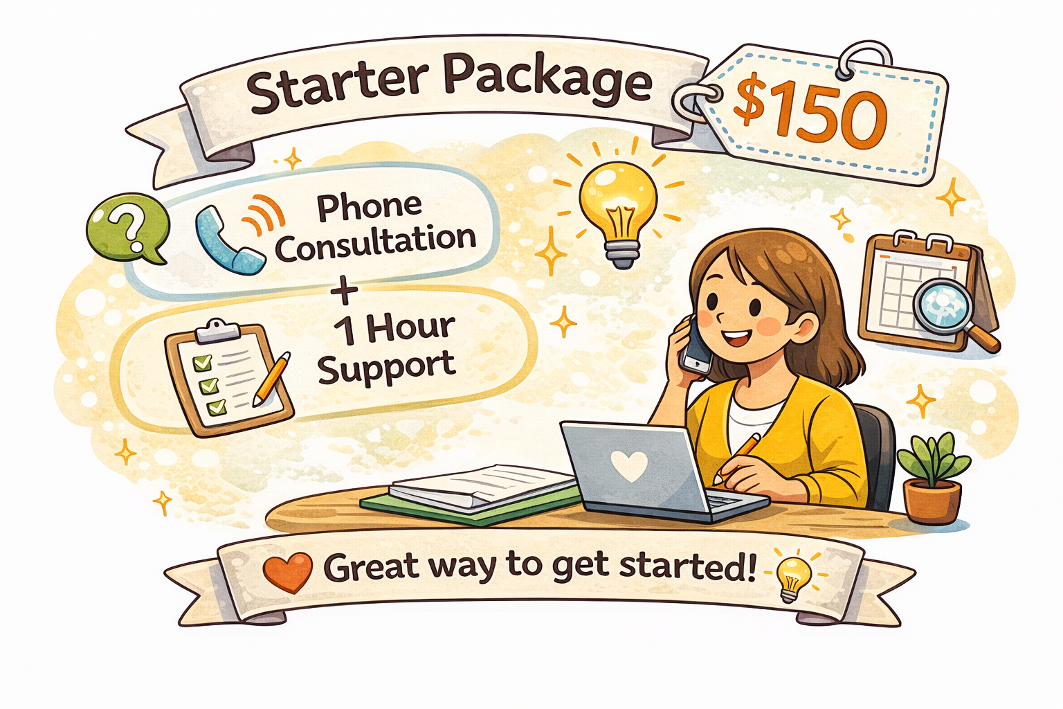 Starter Package starting from $150