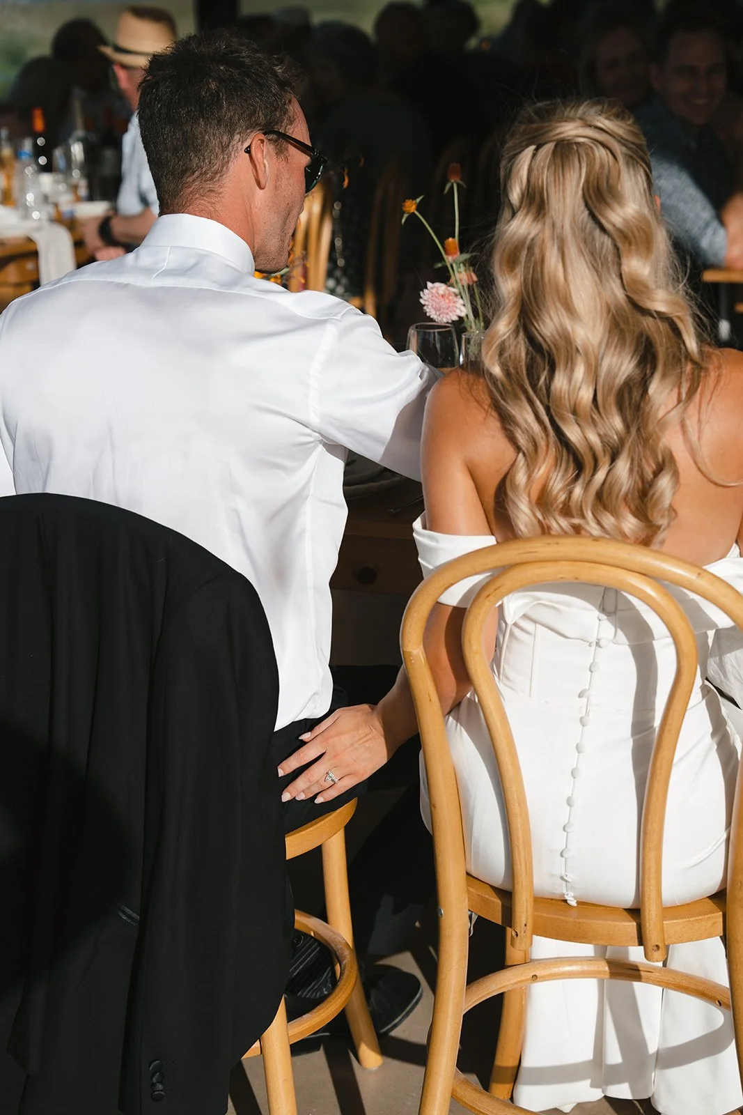 Wedding reception details at Brampton Venue
