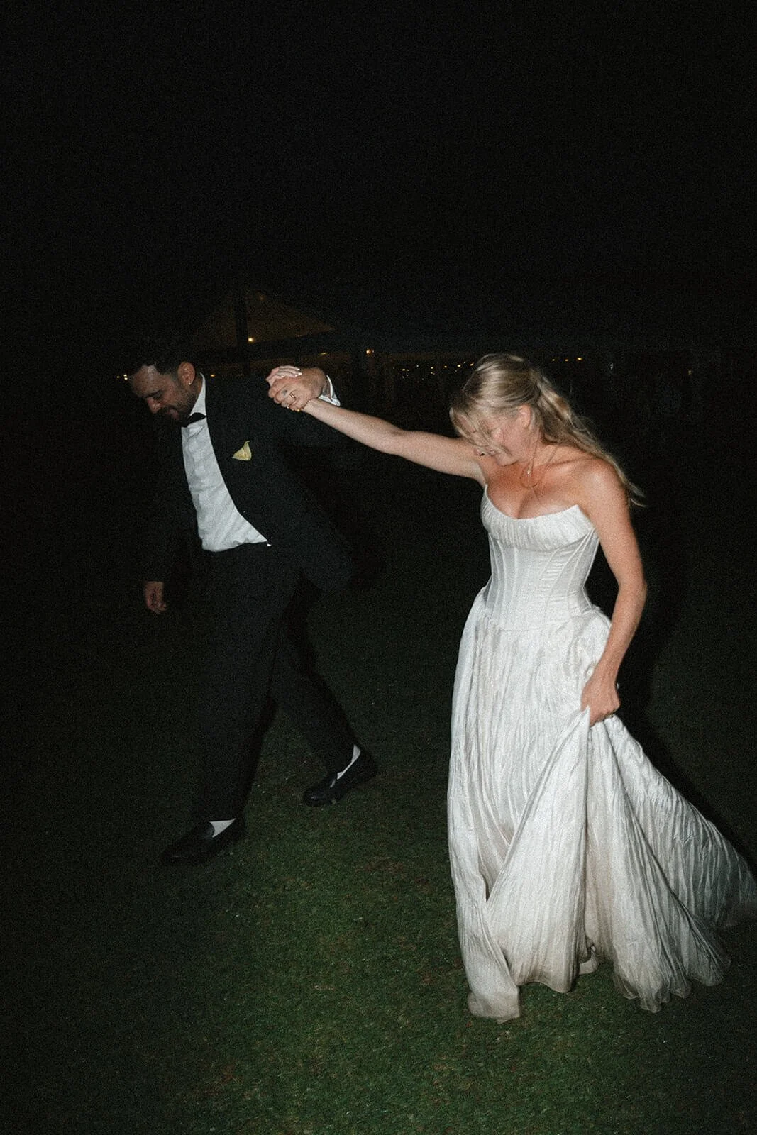 Flash photography shoot after dark at Bayly's Farm, Waitangi