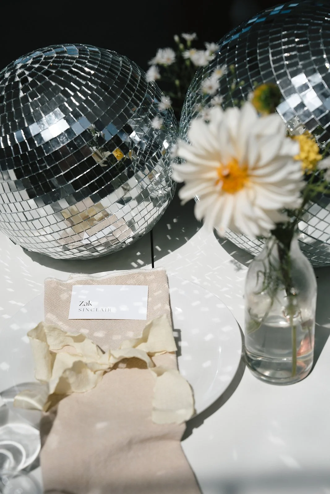 Fun reception set up for G&Z