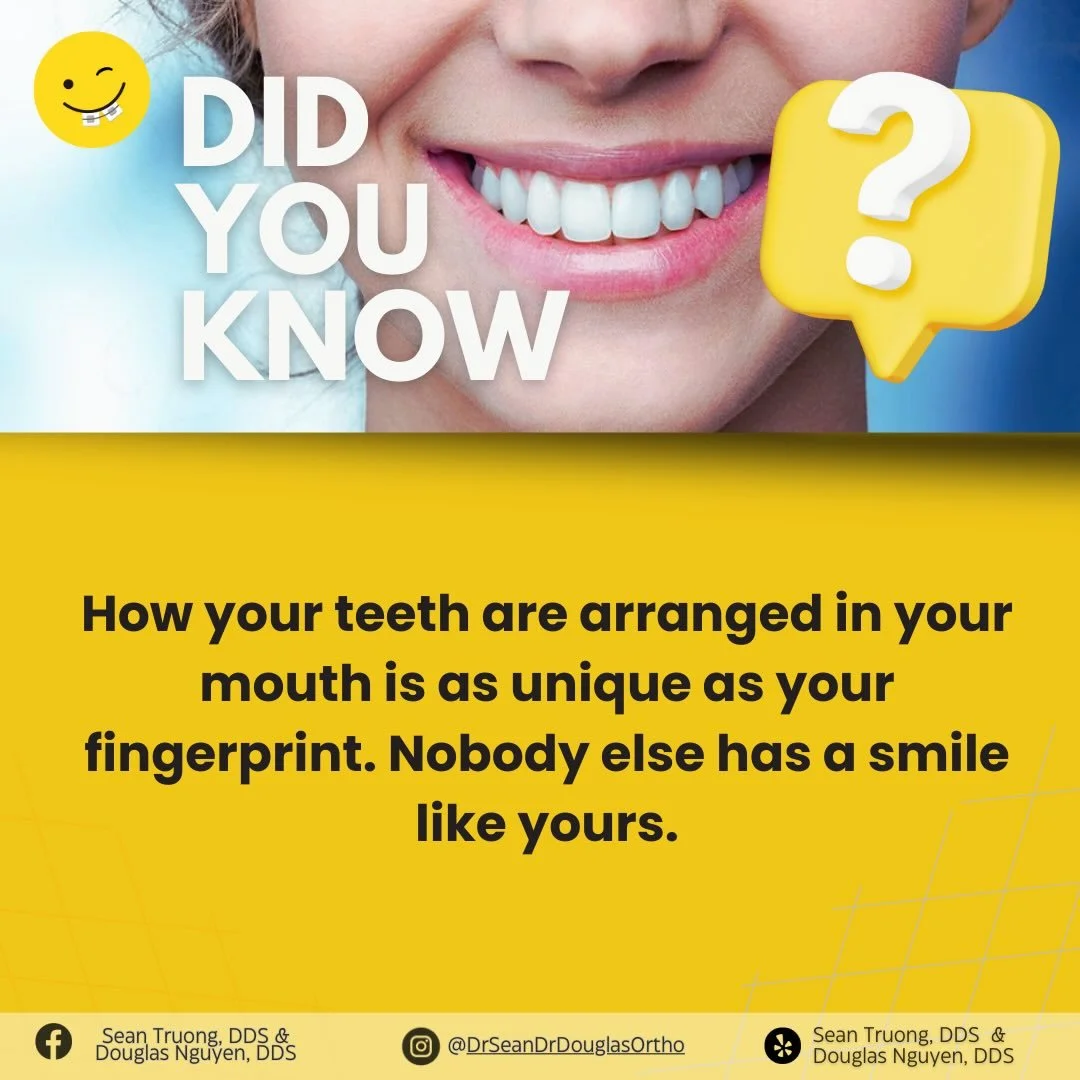 That&rsquo;s why every orthodontic treatment plan is uniquely designed for you. 😁🦷

#didyouknow #perfectsmile #drsean #drdouglasdrsean #drseanbraces drseanortho orthodontist orthodontics braces aligners braceswire bracescolors clearbraces 3dbraces 