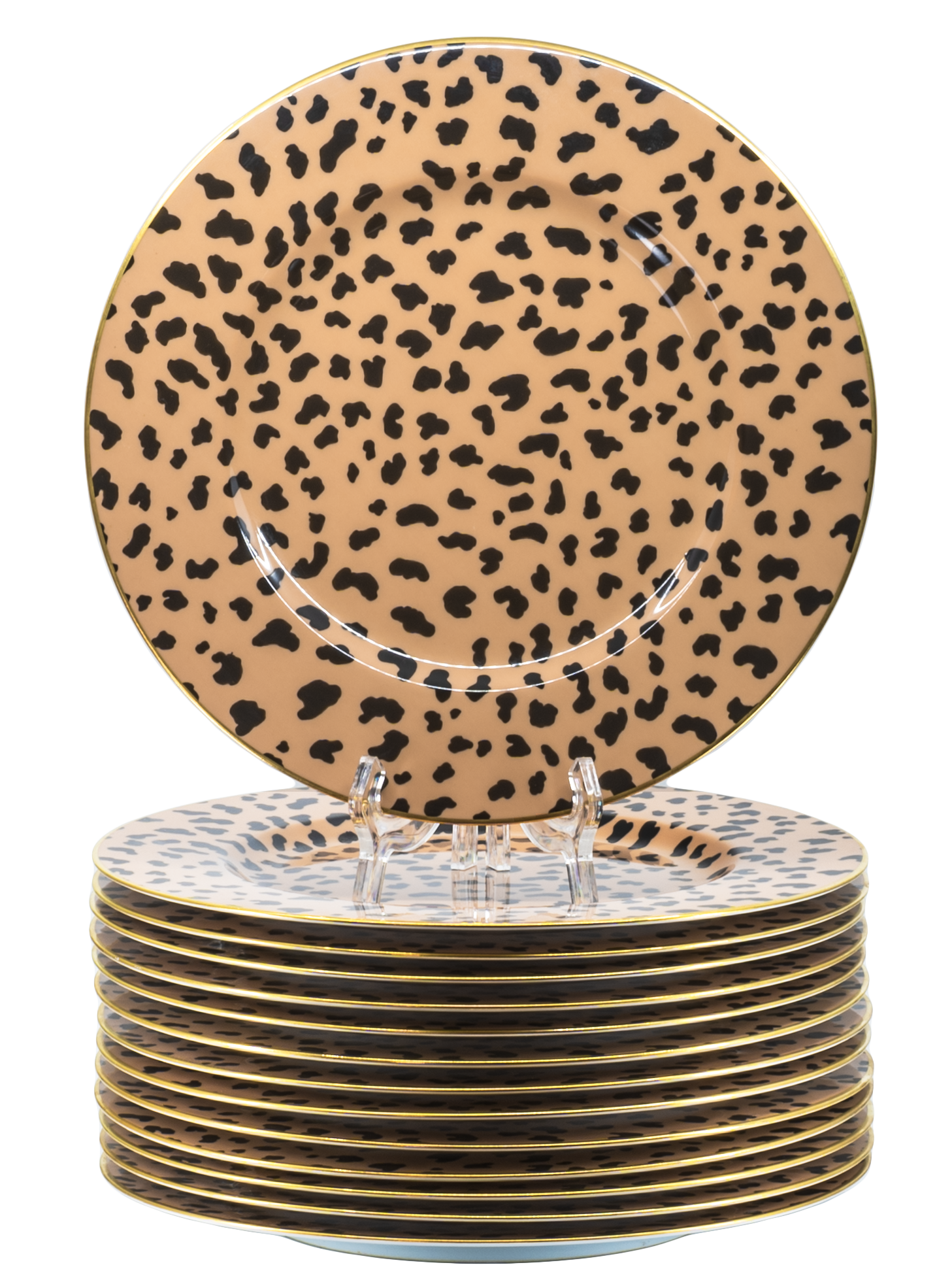 Tiffany Leopard Spot  Dinner Plates