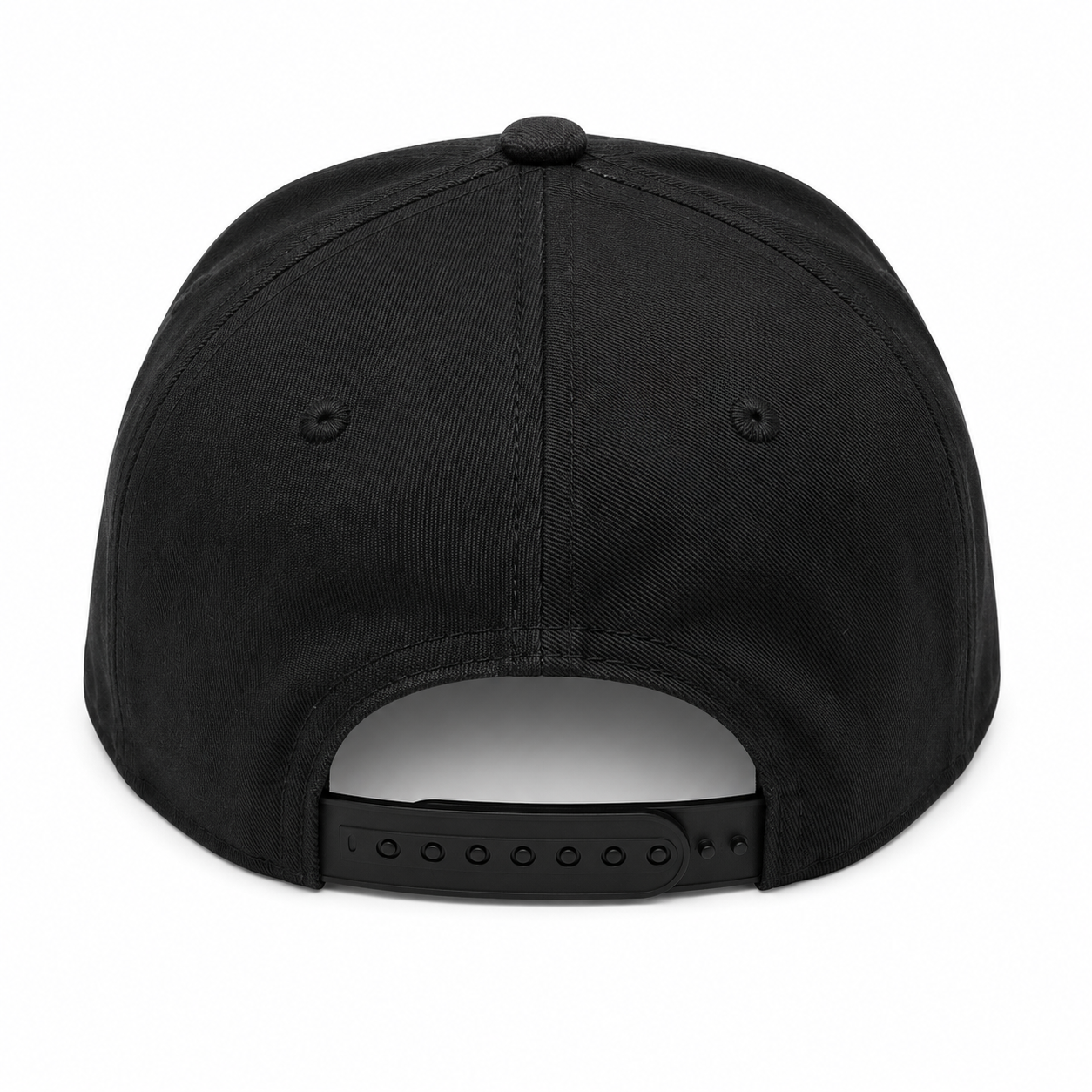 Black Snapback with White Font 2.png