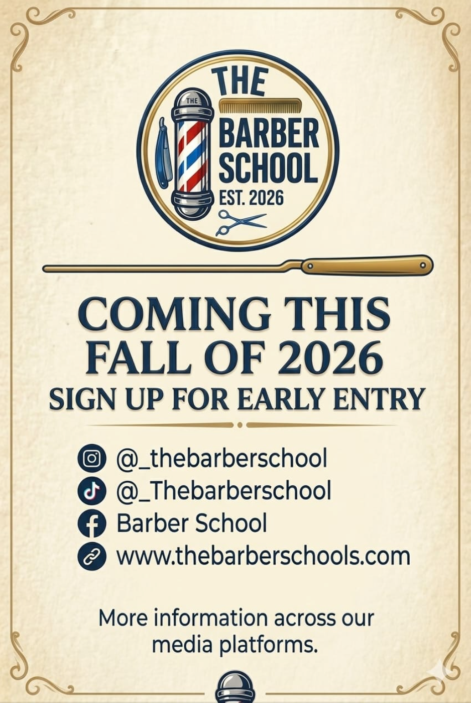 Sign up & Follow our Socials for upcoming updates!