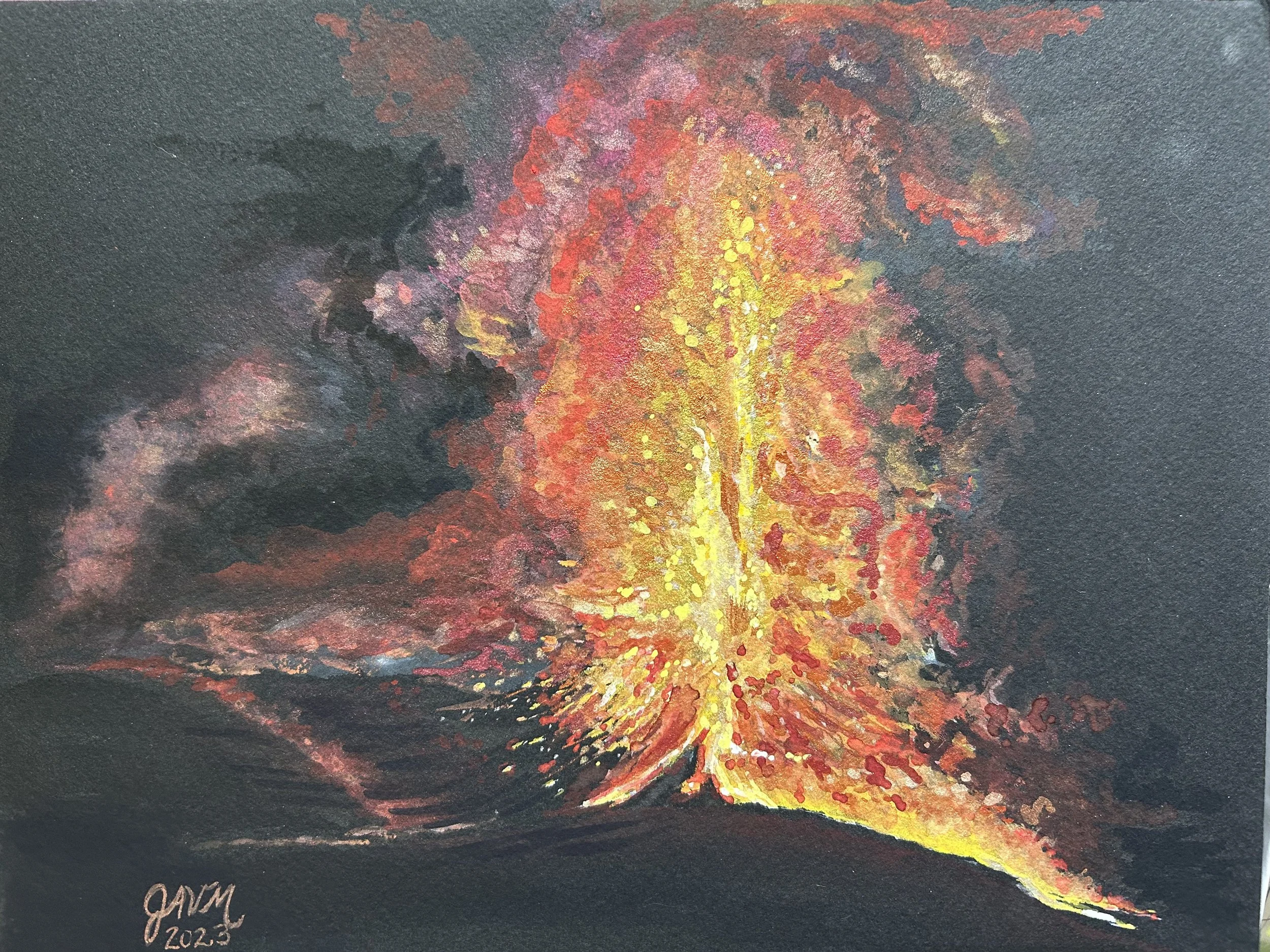 Eruption in the Night