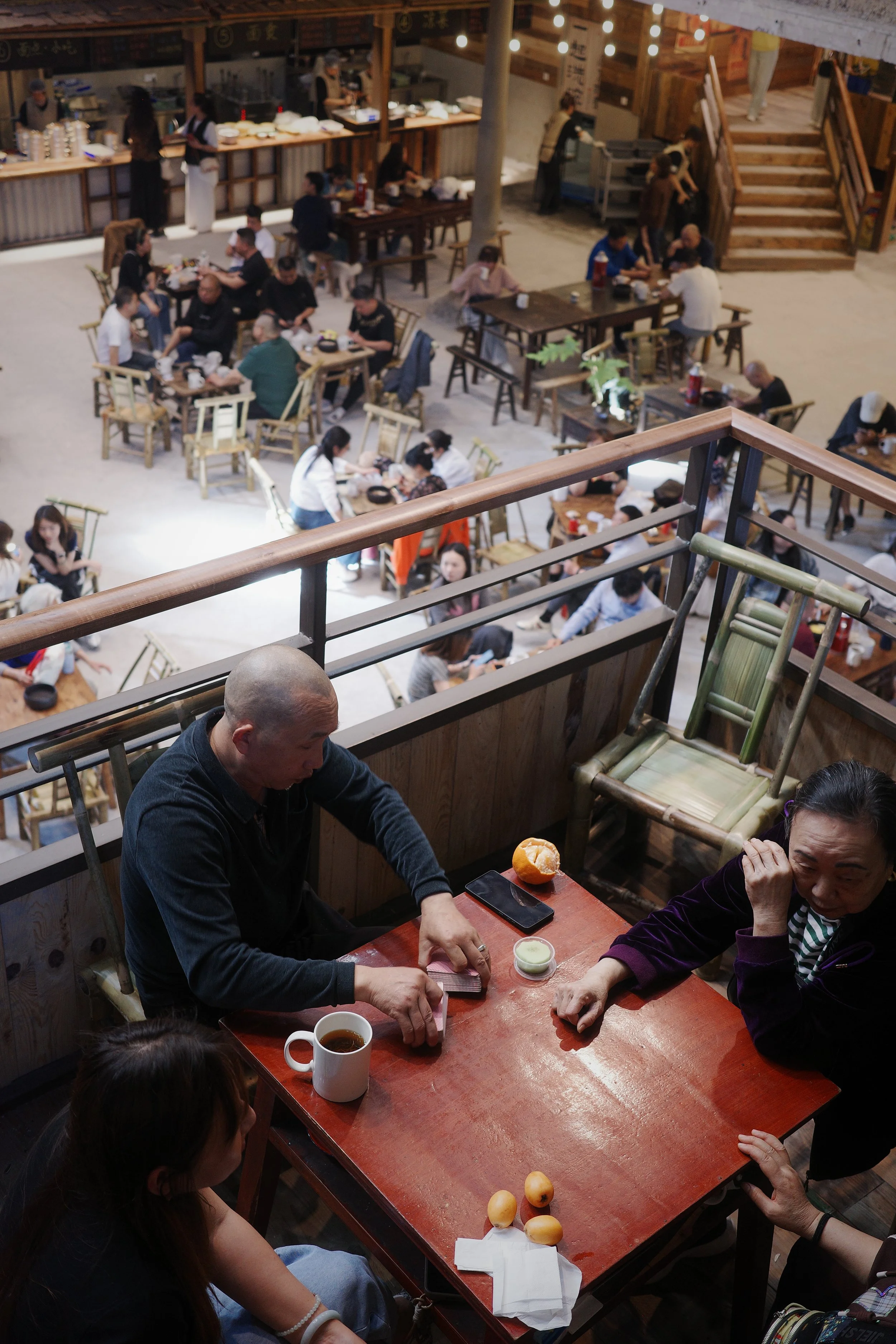 Chongqing locals in the teahouse