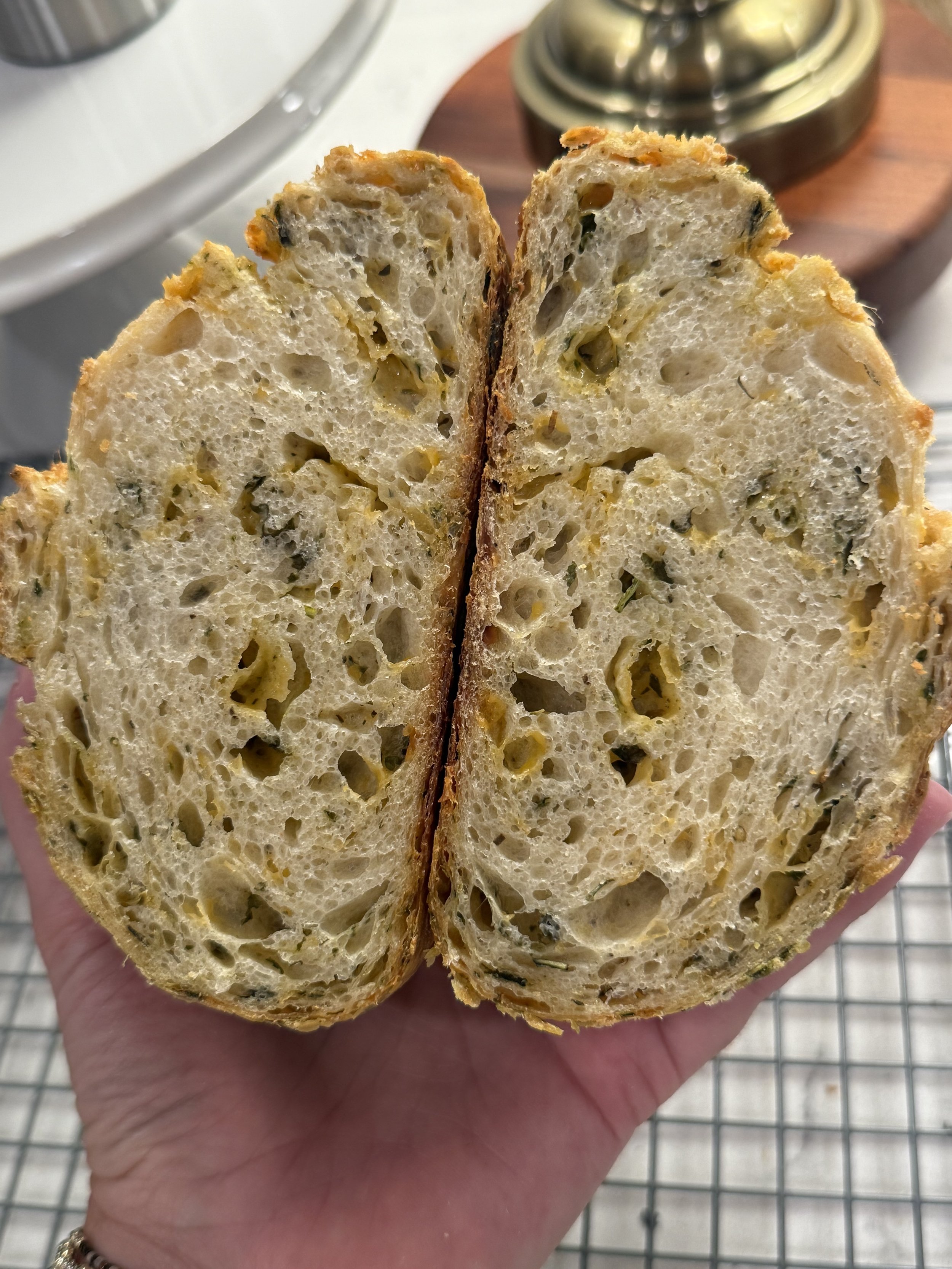 Italian Herb & Cheese Sourdough Loaf