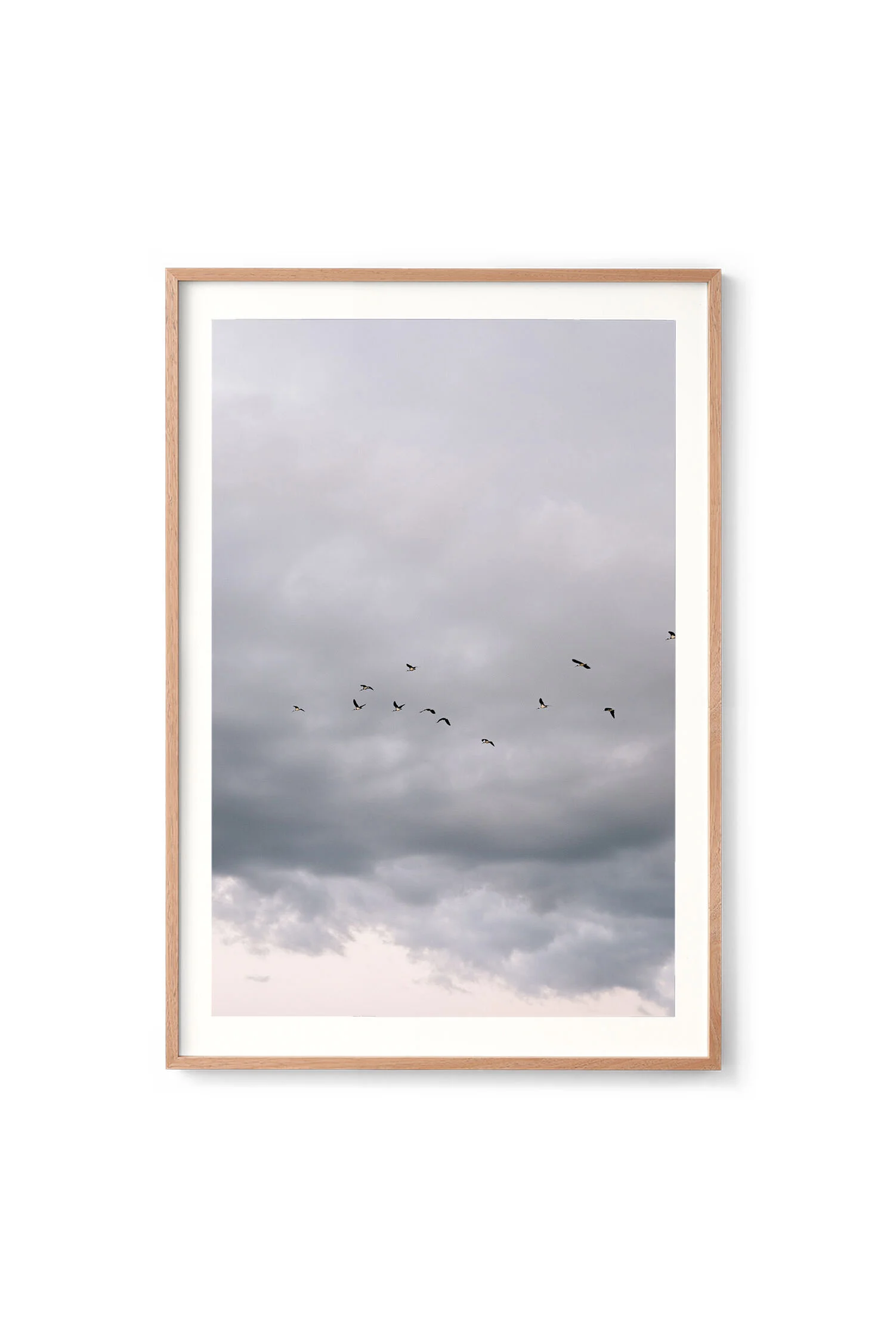 A Storm Is Coming, Broome print in an oak frame