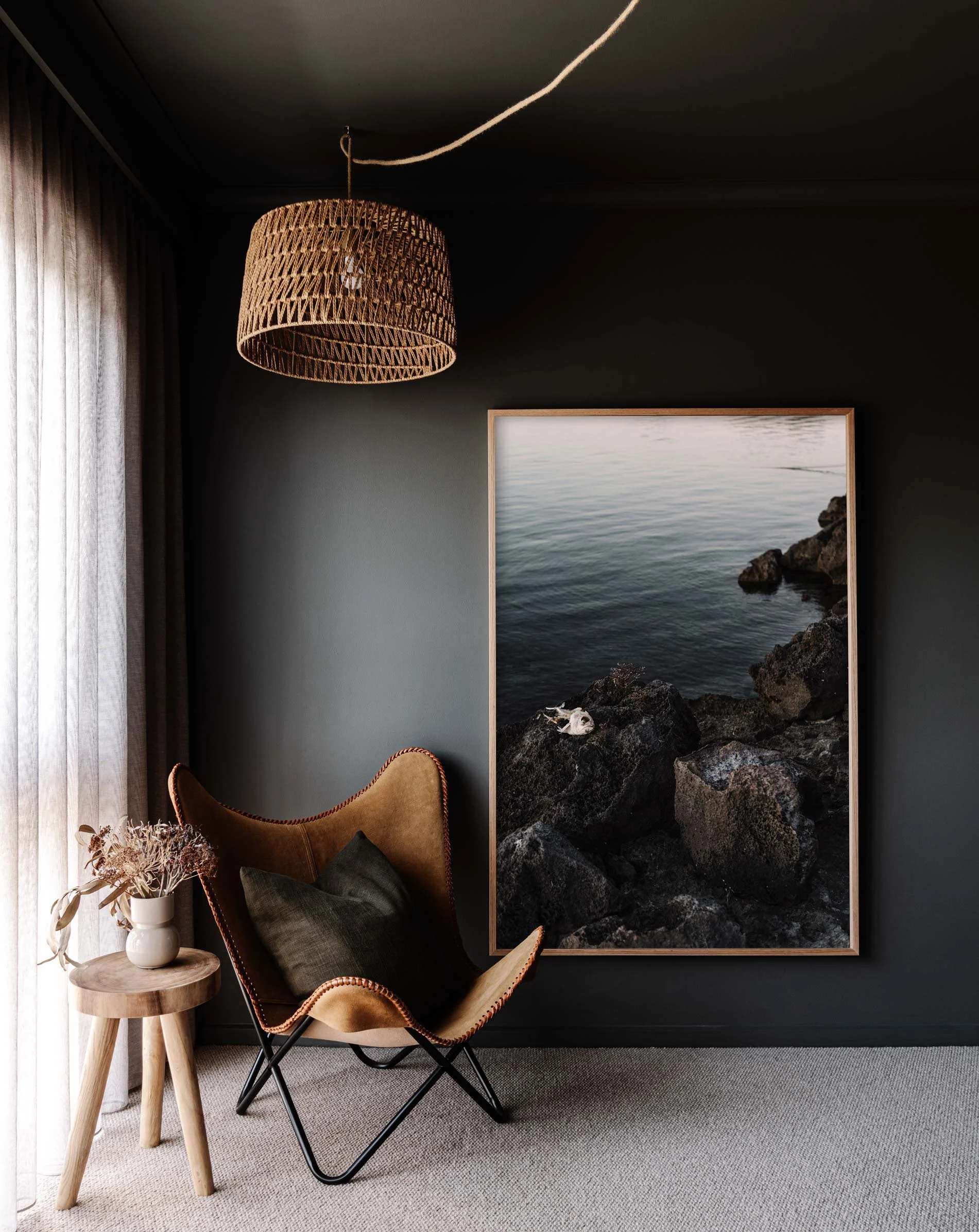 Framed wall print of a pelican’s dinner by Marnie Hawson