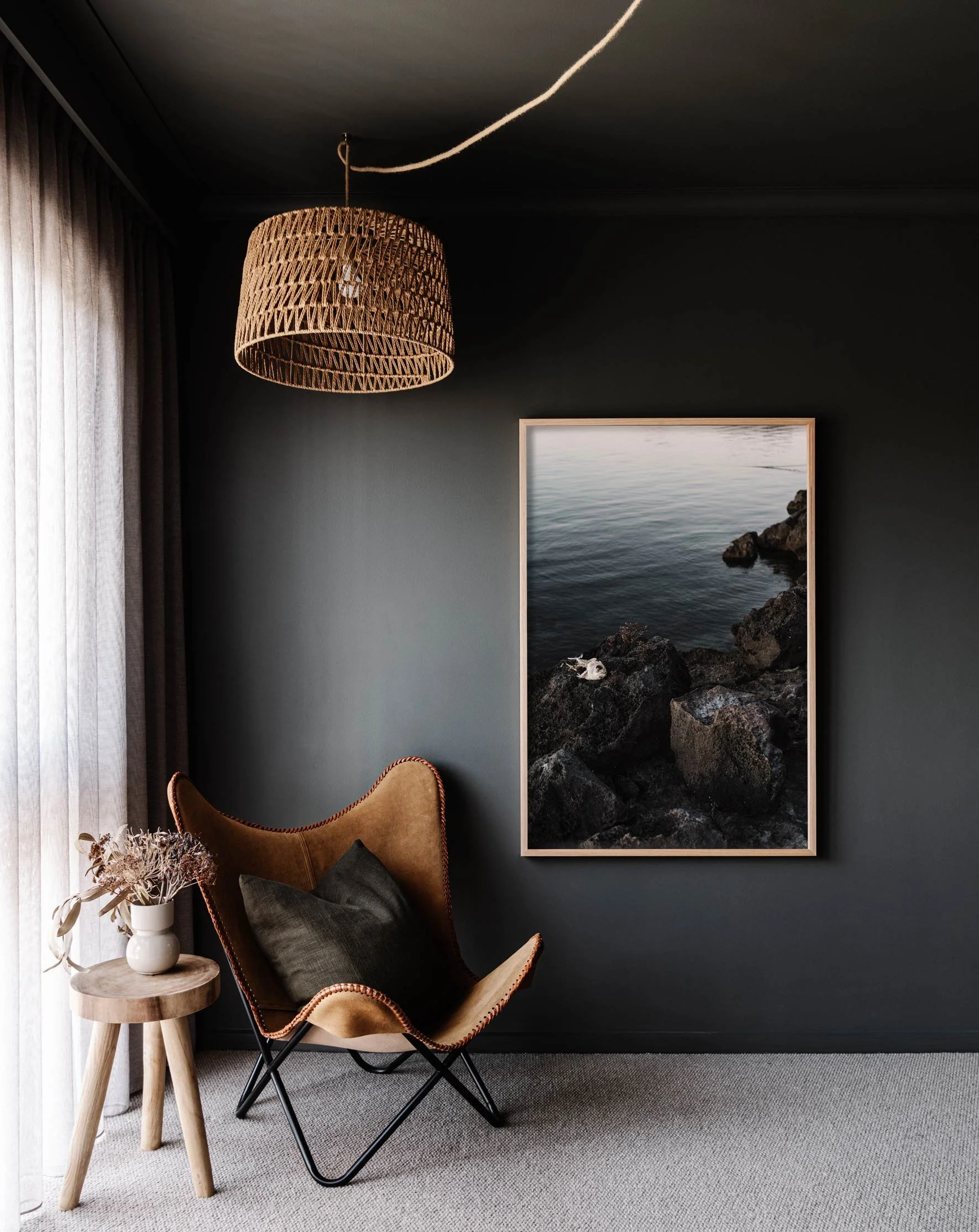 Framed wall print of a pelican’s dinner by Marnie Hawson