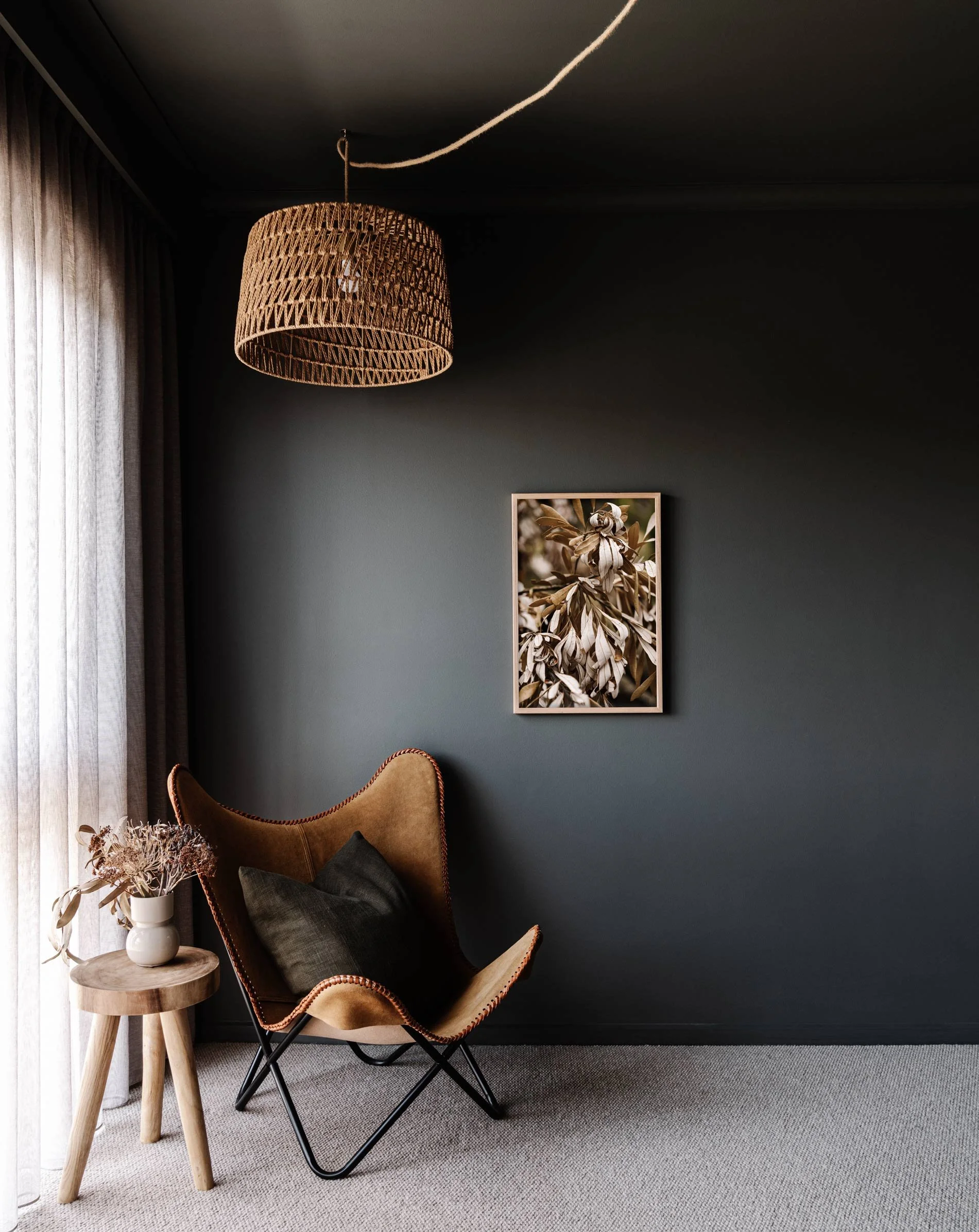 Framed wall print of dried banksias by Marnie Hawson