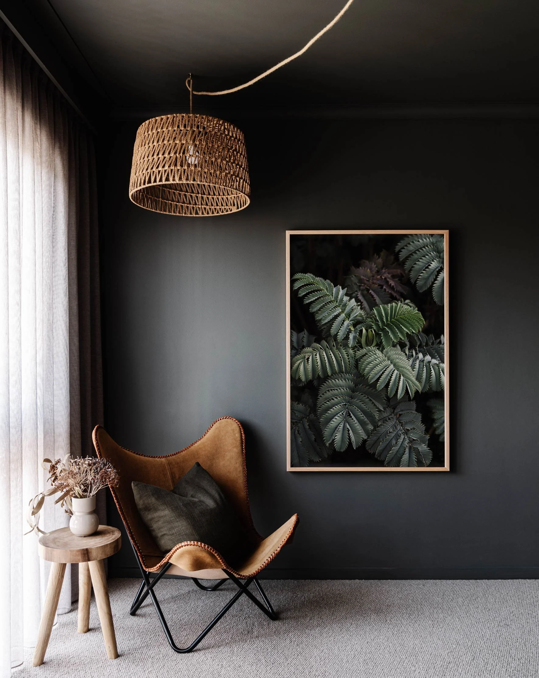 Framed wall print of giant honey flowers by Marnie Hawson
