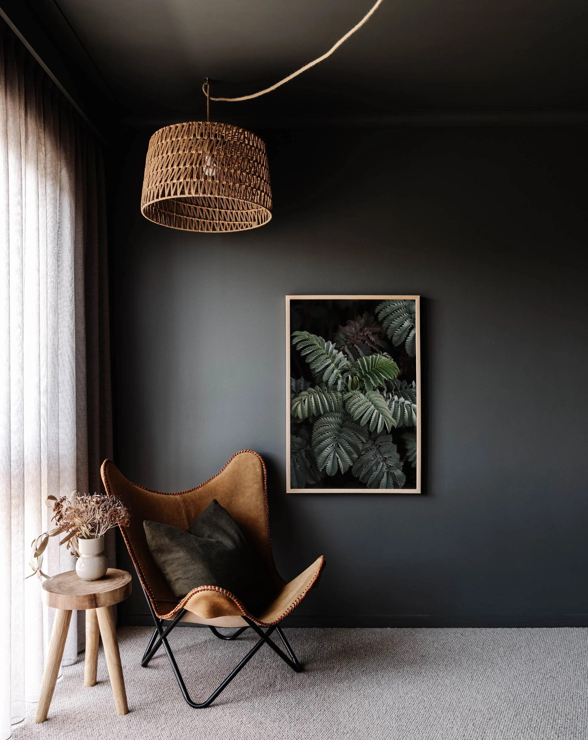 Framed wall print of giant honey flowers by Marnie Hawson