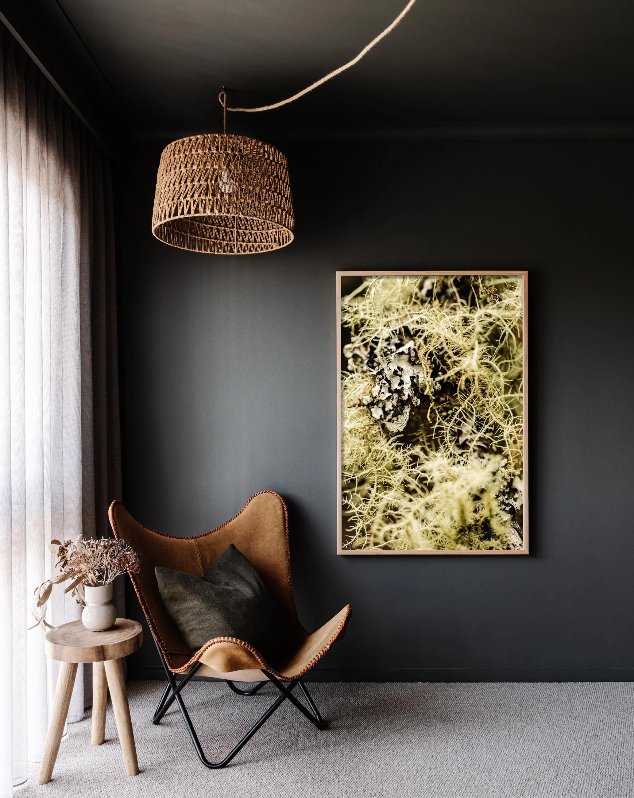 Framed wall print of moss in Tasmania by Marnie Hawson
