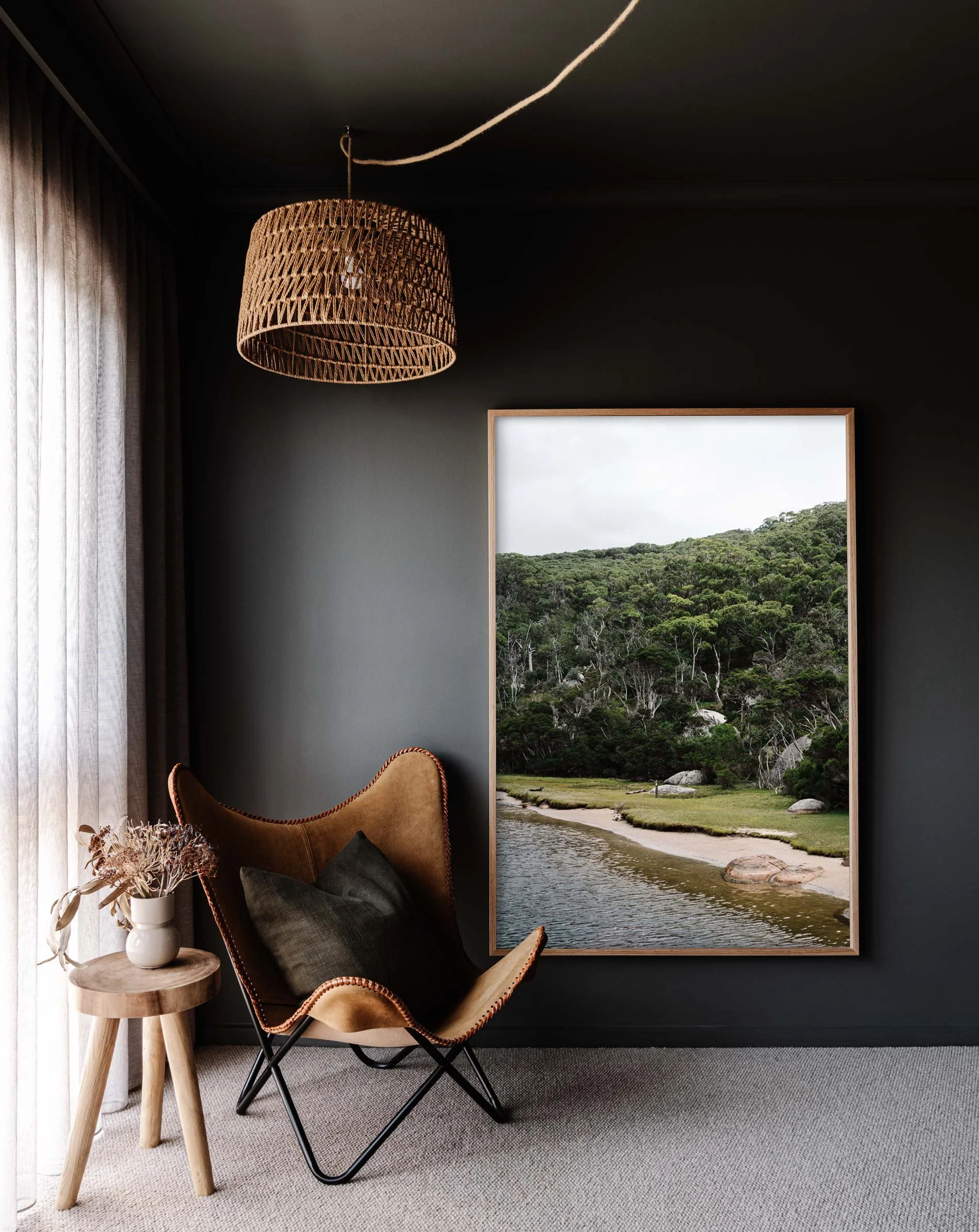 Framed wall print of the Tidal River by Marnie Hawson