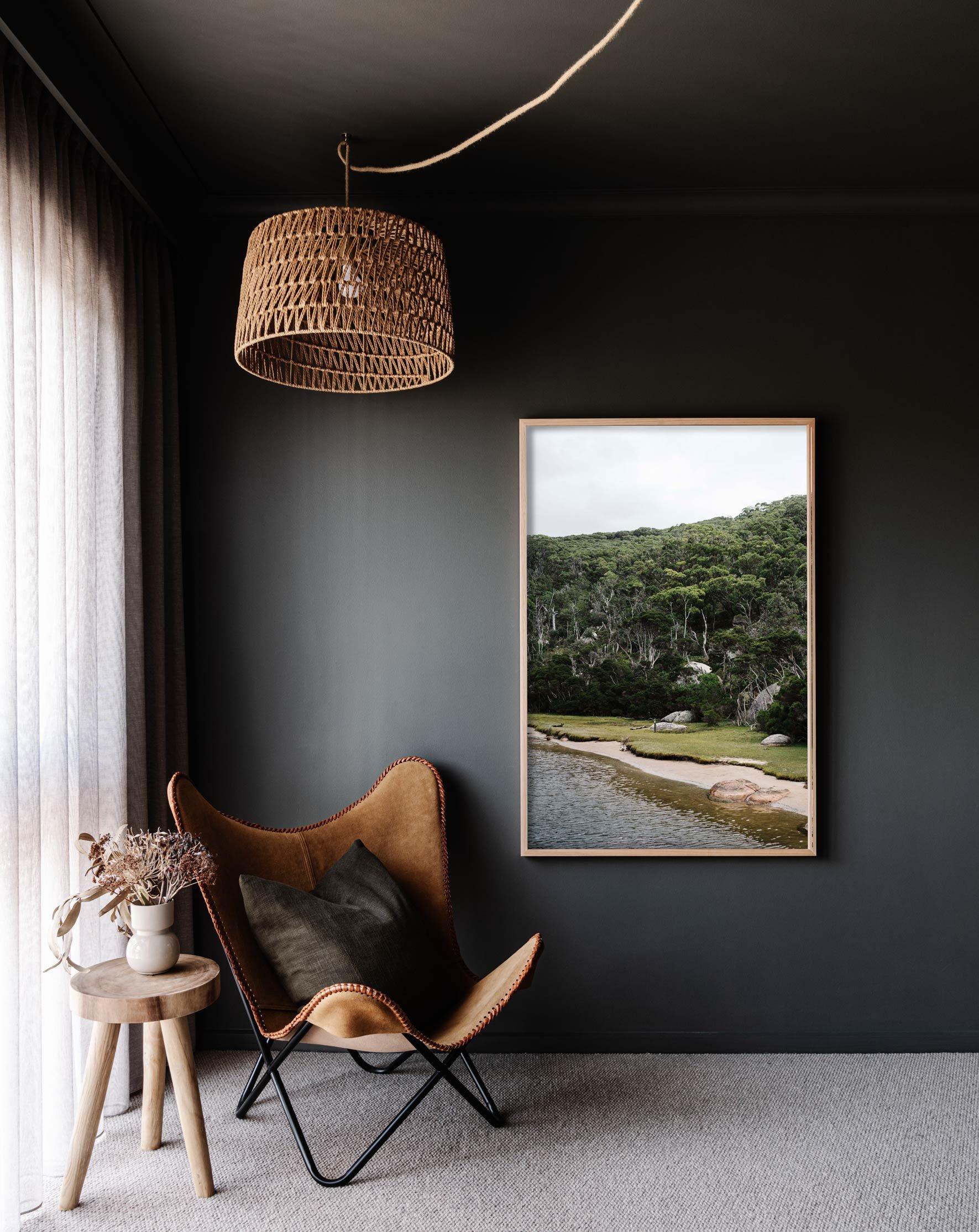 Framed wall print of the Tidal River by Marnie Hawson