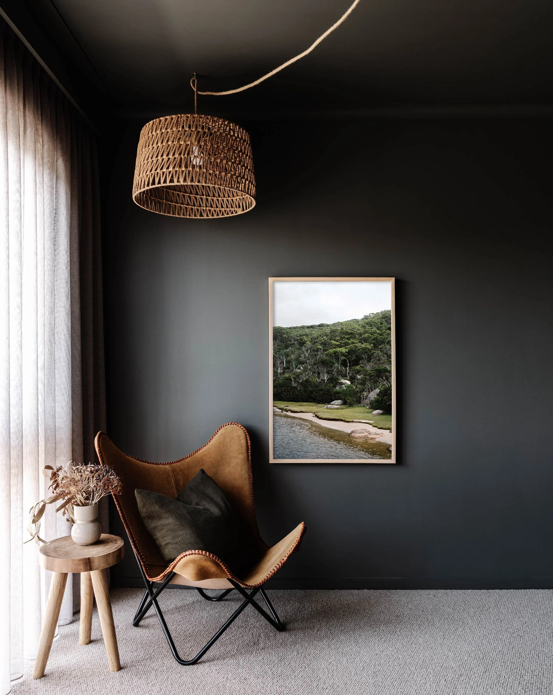 Framed wall print of the Tidal River by Marnie Hawson