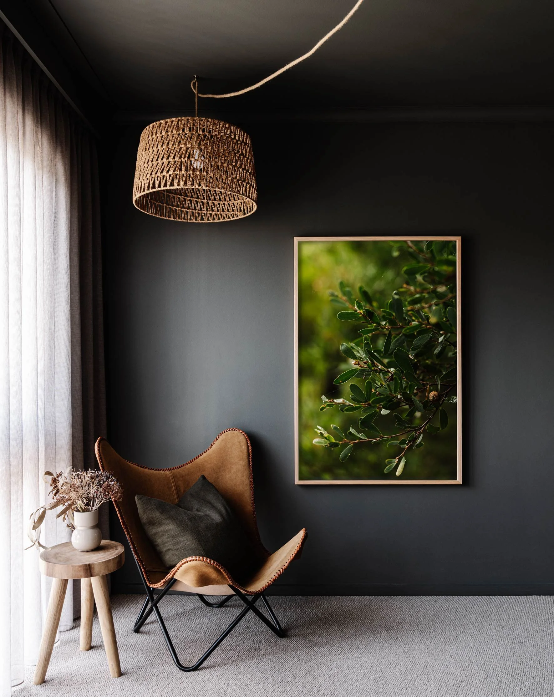 Framed wall print of leaves on Phillip Island by Marnie Hawson