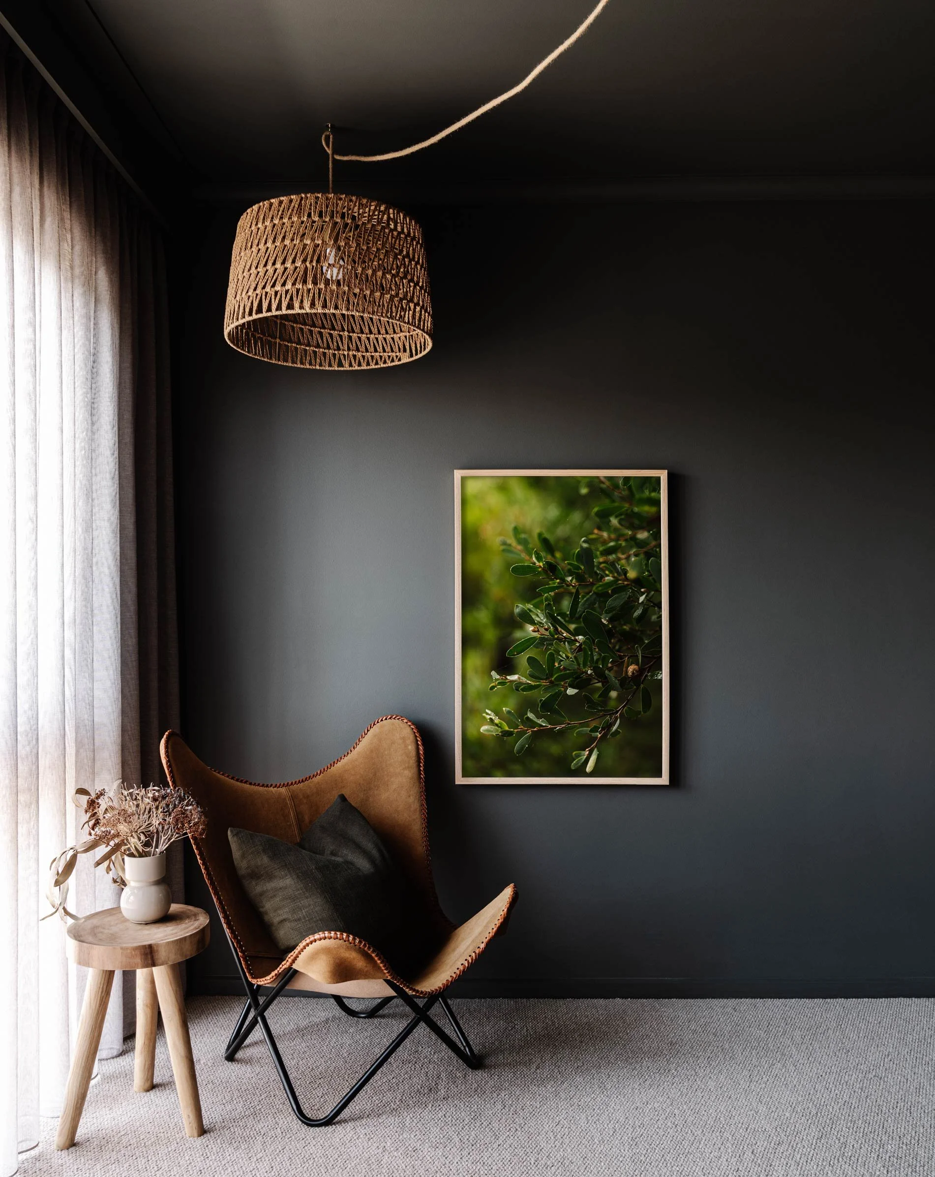 Framed wall print of leaves on Phillip Island by Marnie Hawson