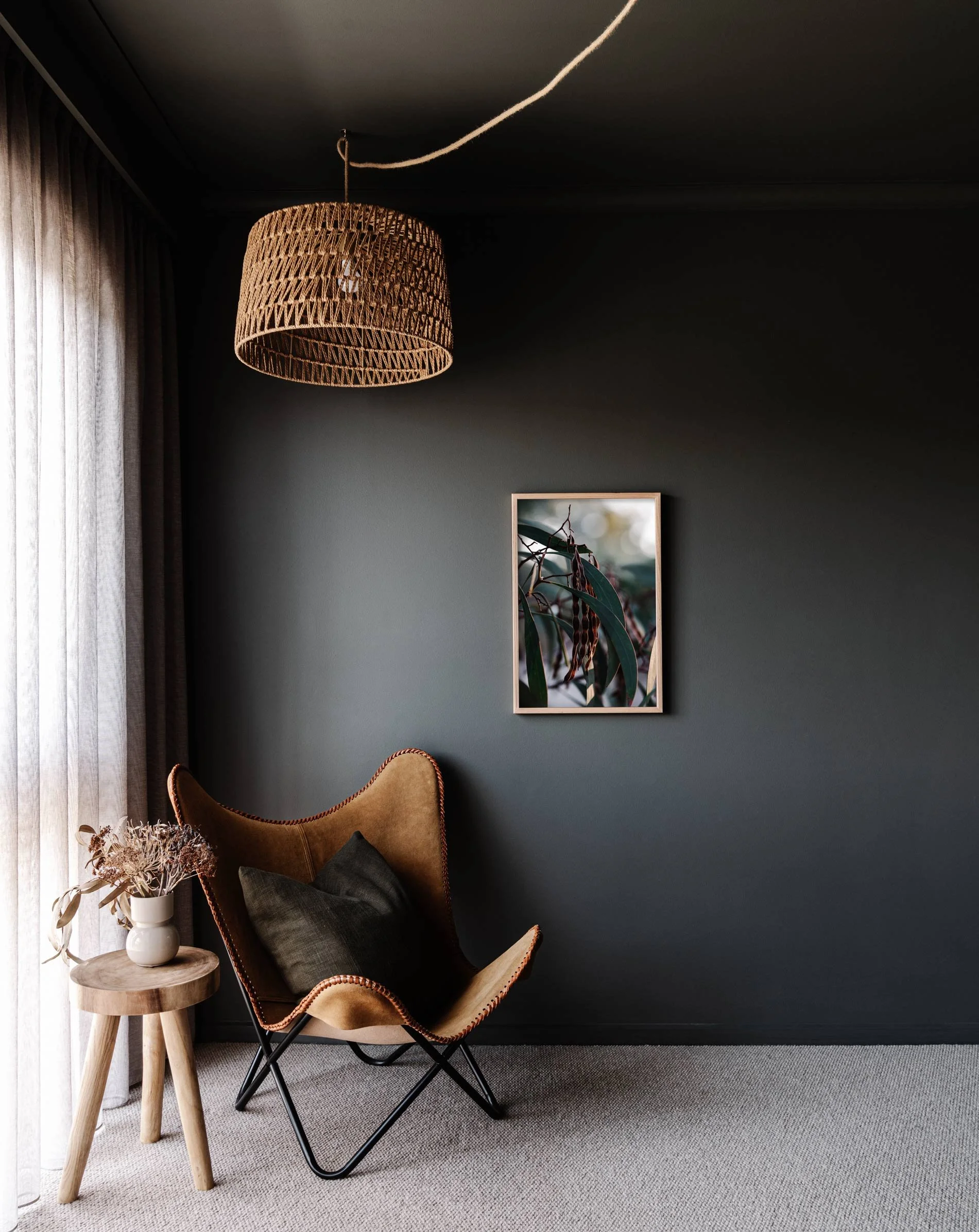 Framed wall print of eucalyptus leaves by Marnie Hawson