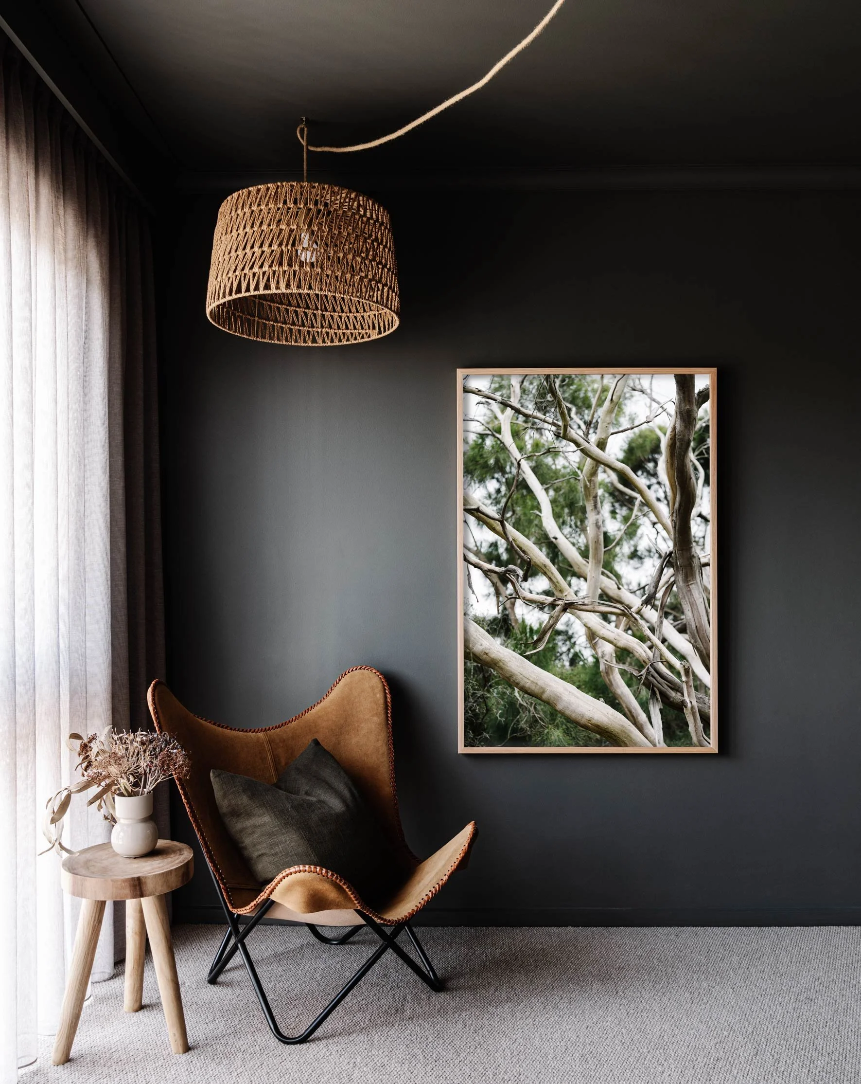 Framed wall print of trees on Phillip Island by Marnie Hawson