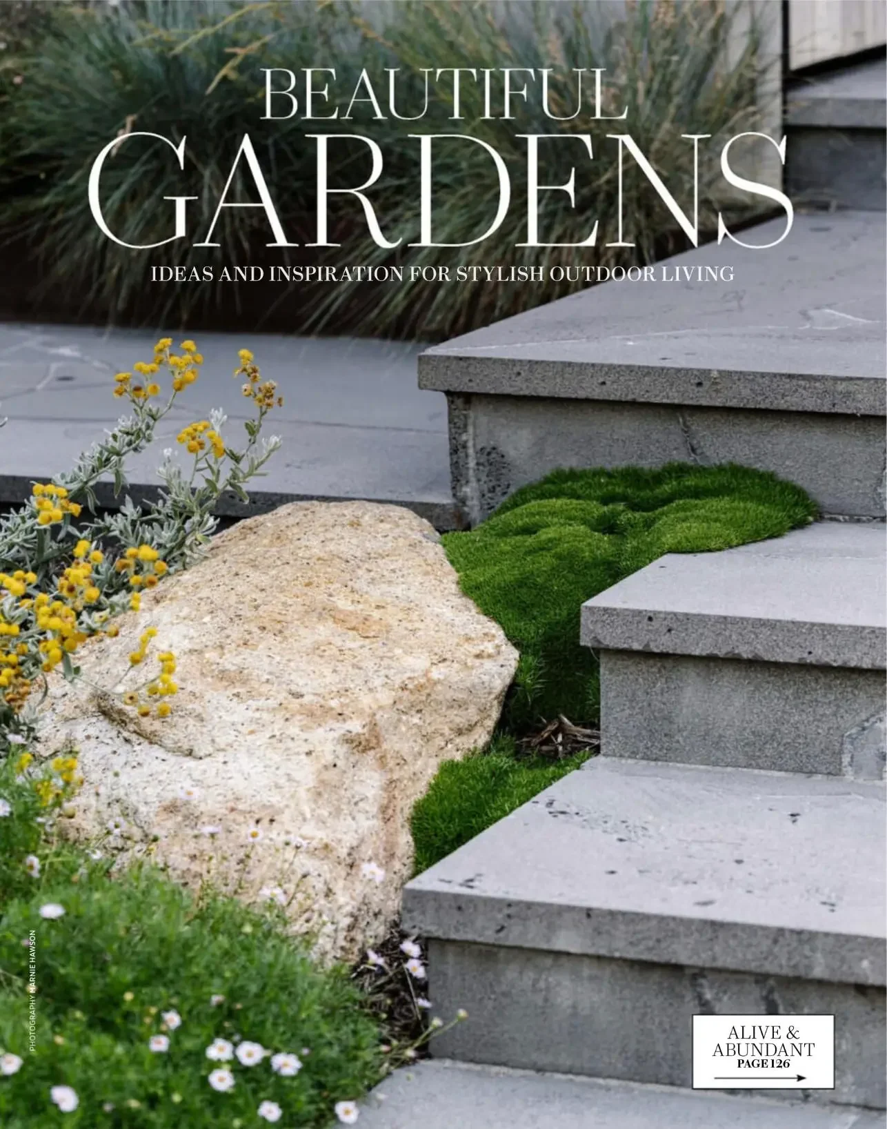 Home Beautiful Beautiful Gardens cover with stone steps and planting