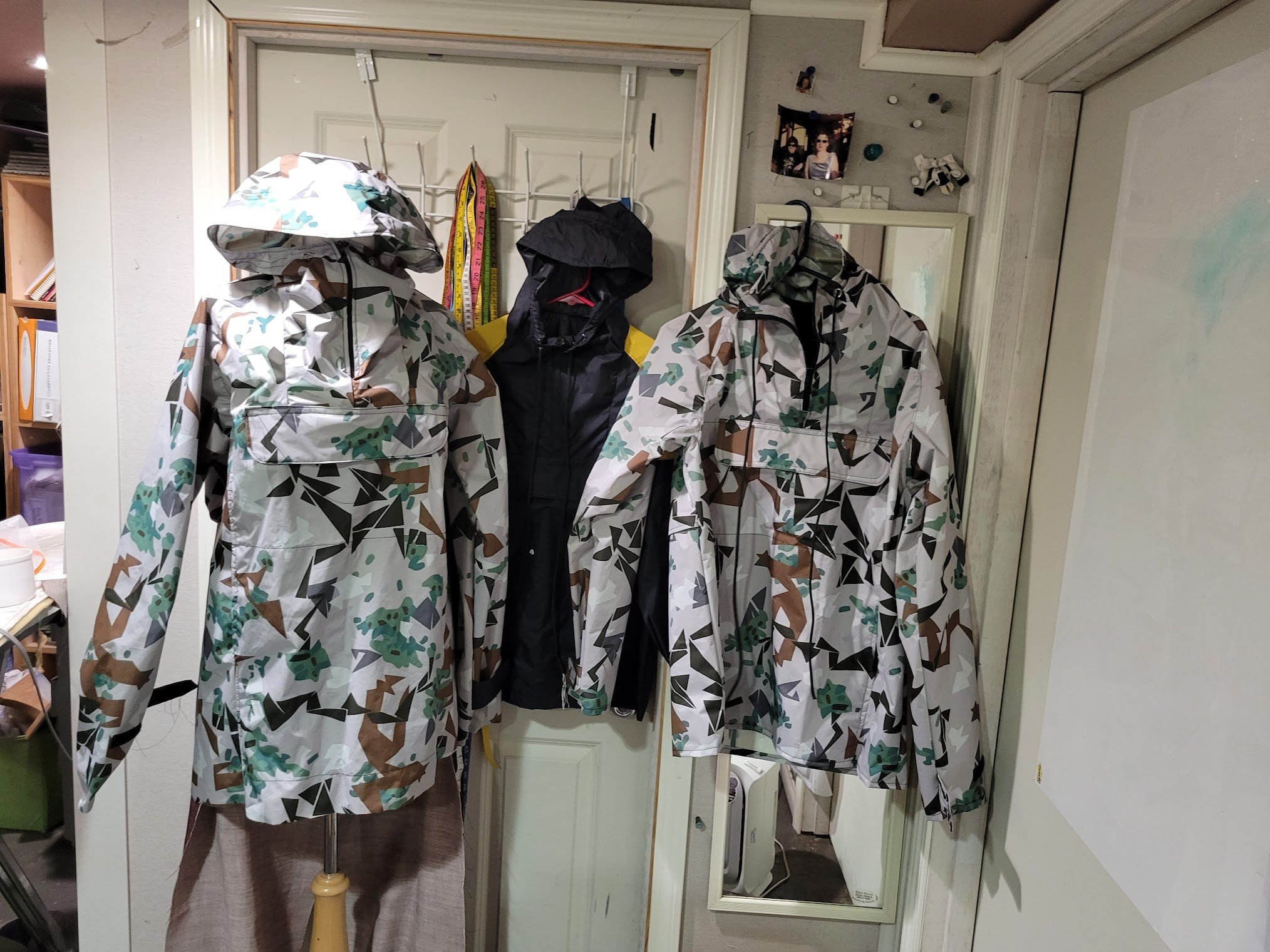Made set of matching snowboard jackets for client after making prototype for testing