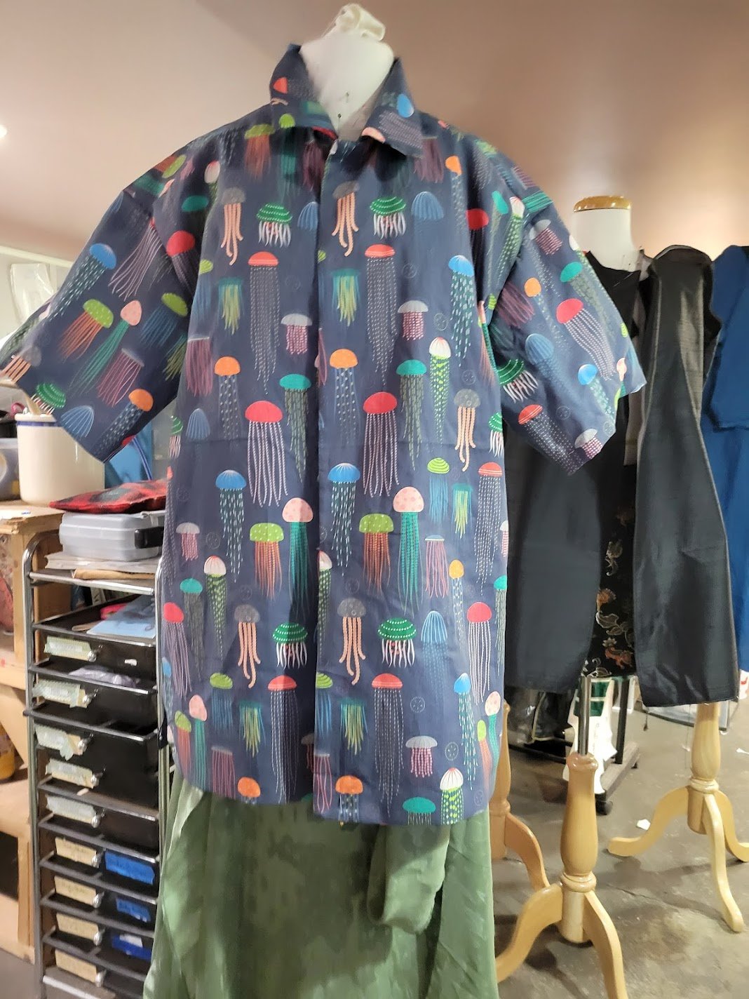 Custom shirt made for client out of fabric he found and loved