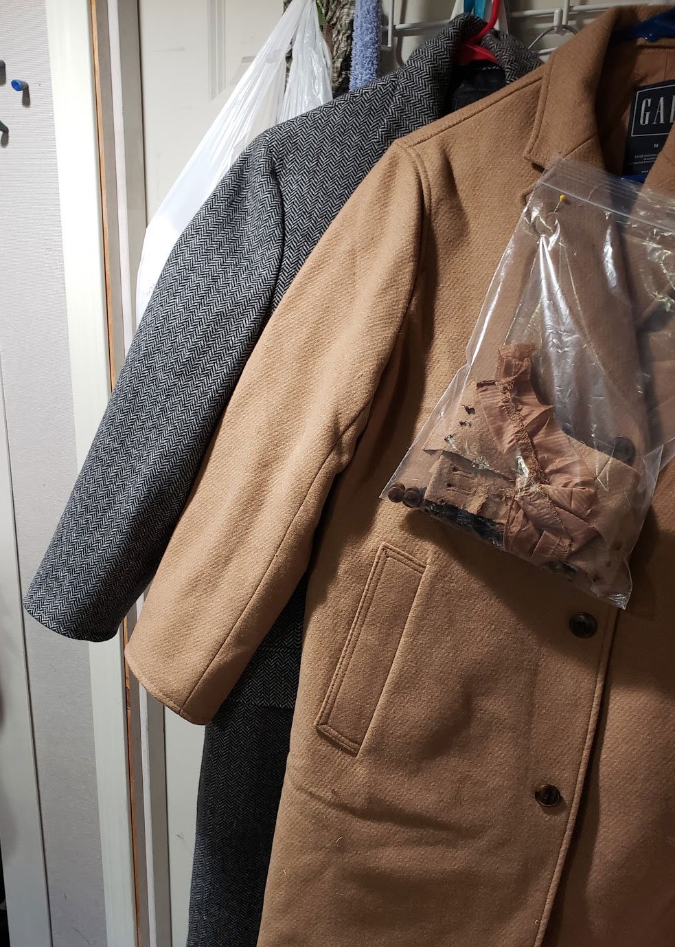 alteration, coat, sleeves, shortening