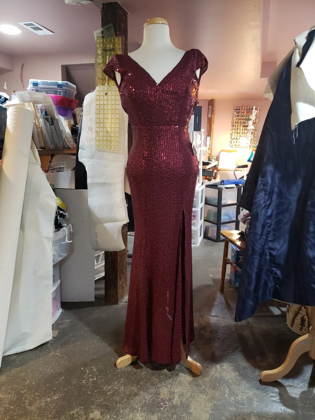 Altered long party dress 