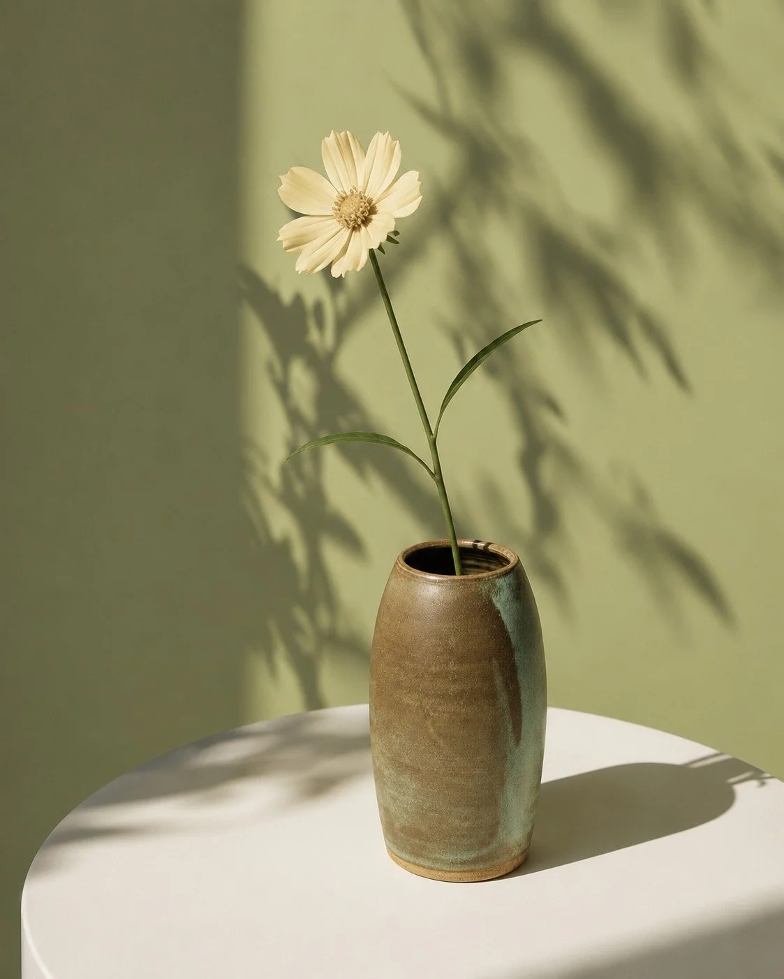 Earthy tones, soft glaze movement, simple form. 🌿

The Eucalyptus Drift Vase is made for quiet styling &mdash; beautiful with a single stem, dried botanicals, or simply on its own.

Available now at sovastudio.com.au/store.

#SovaStudio #HandmadeCer