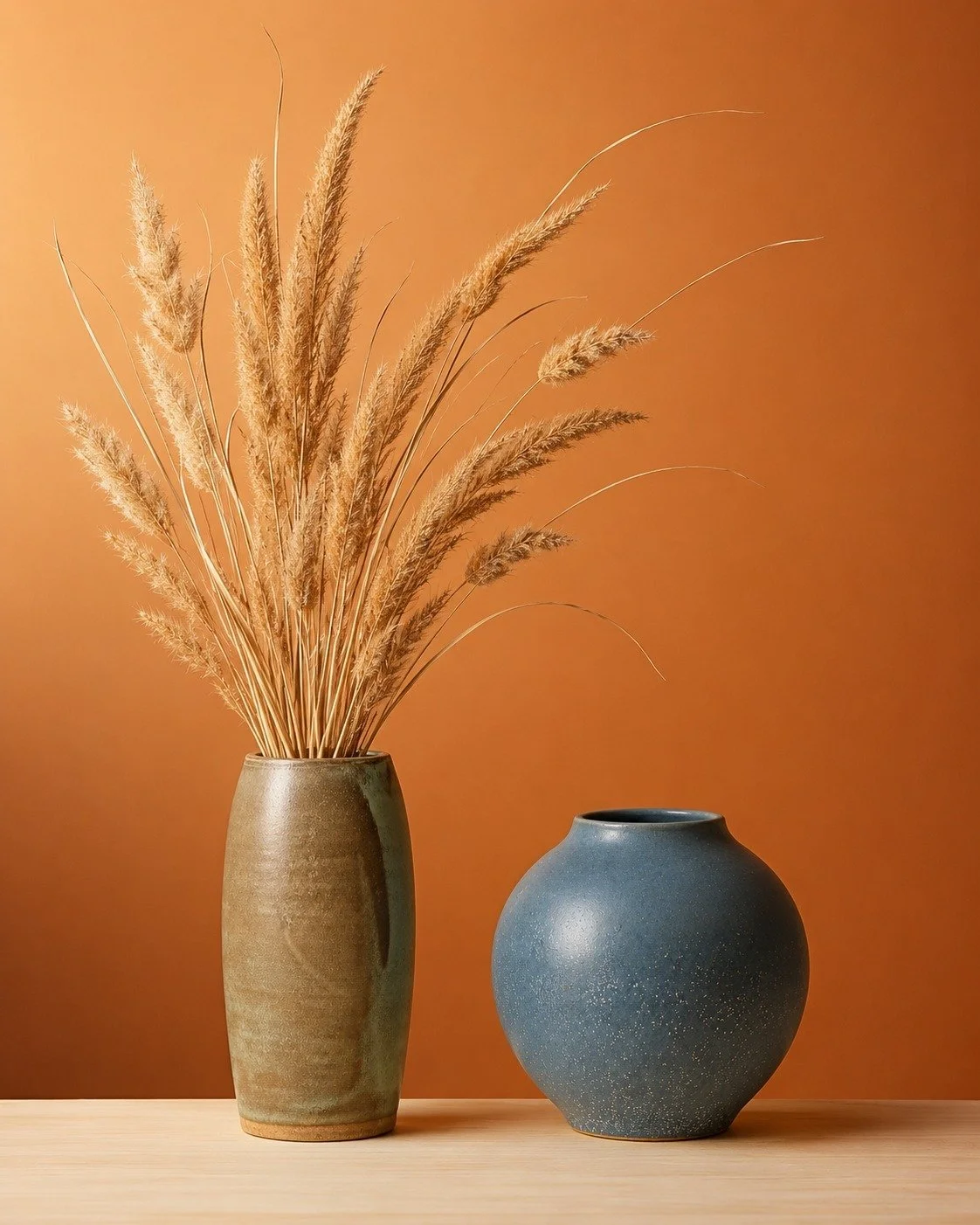 A pairing of sculptural form and earthy tones. ✨

Meet the Blue Moon Vase and Eucalyptus Drift Vase &mdash; two handcrafted pieces designed to bring warmth and character to your space.

Perfect for dried stems, fresh flowers, or as stand-alone statem