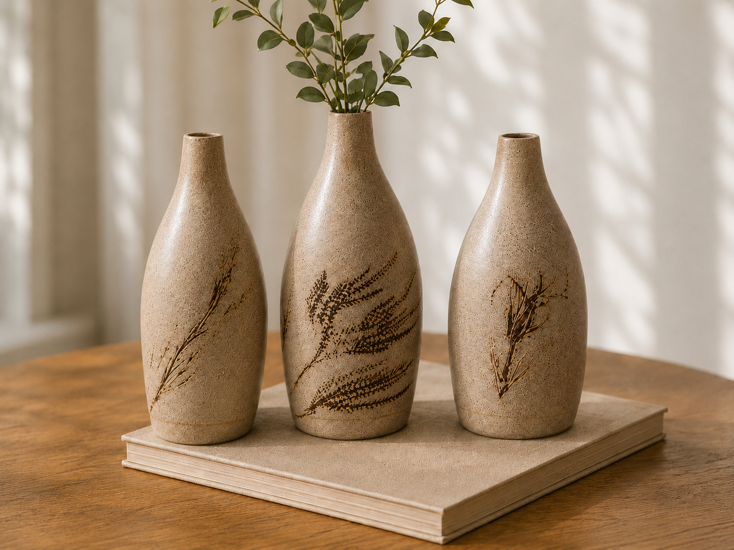 Botanical Vase Collection — Set of Three