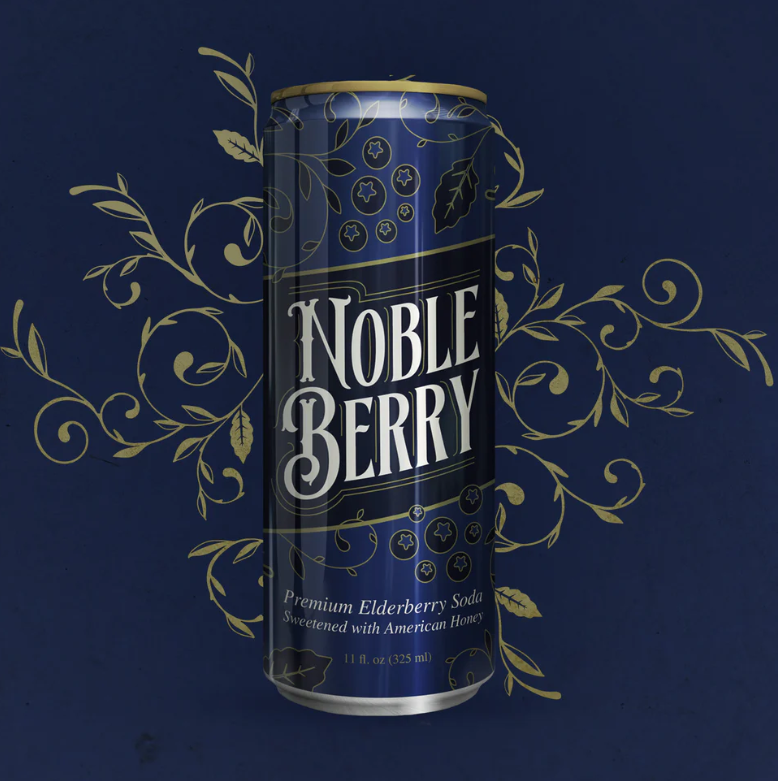 Nobleberry Premium Elderberry Soda