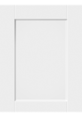 White 2pac kitchen cabinet door with a raised panel Shaker Door design