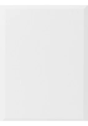 Flat face 2pac door with rounded edge finish