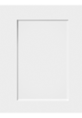 White 2pac kitchen cabinet door with a raised panel Settler Door design