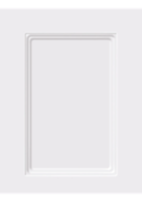 White 2pac kitchen cabinet door with a raised panel Nostalgia Square design