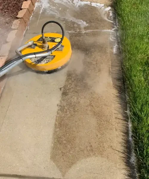 Concrete sidewalk pressure washing service Central Coast NSW