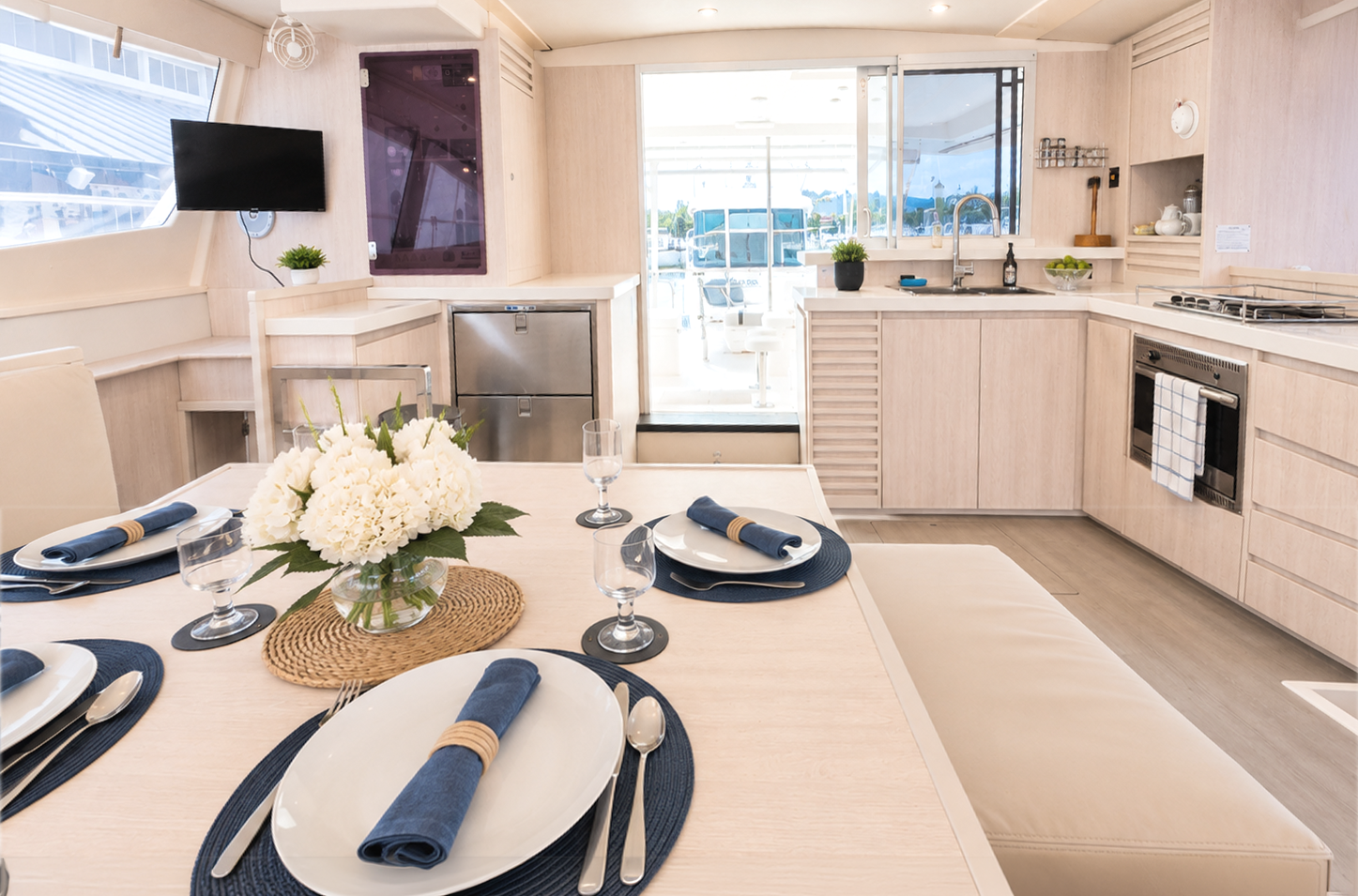 Inside Lounge and Dining Table