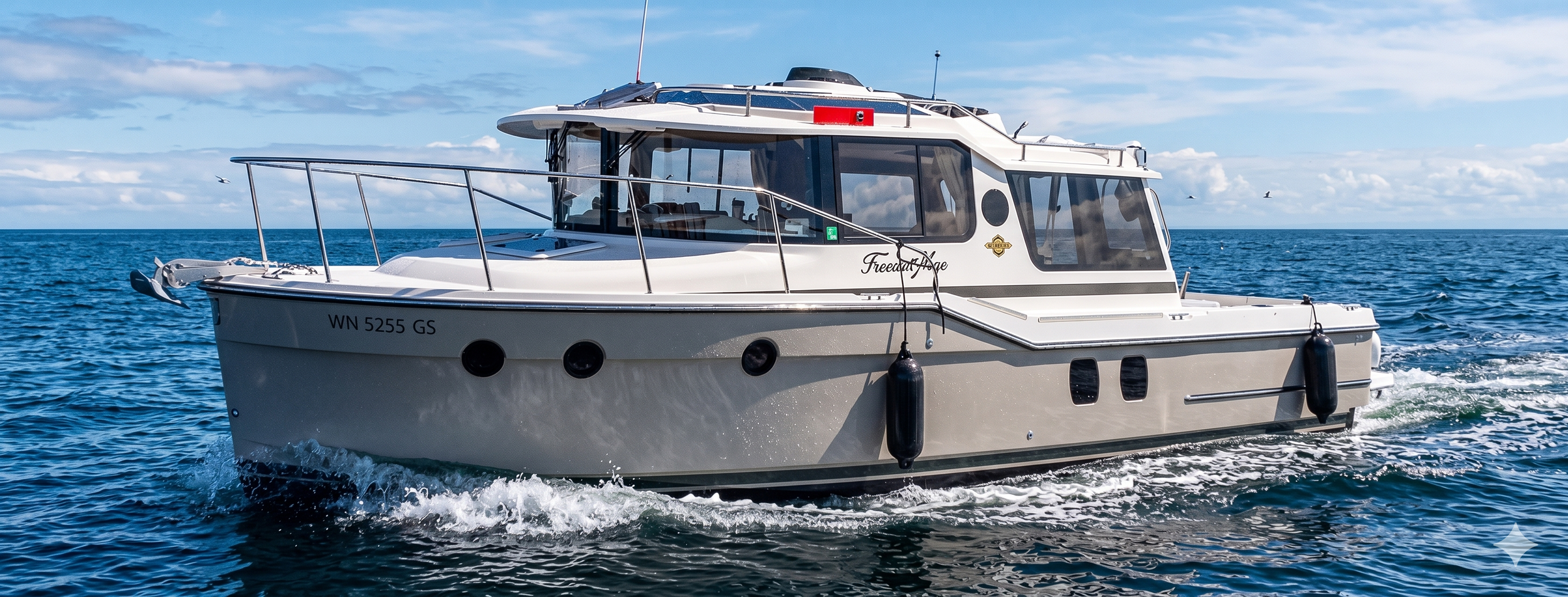 Featuring the adventures on the Frances Mae, our Ranger Tug 29S.