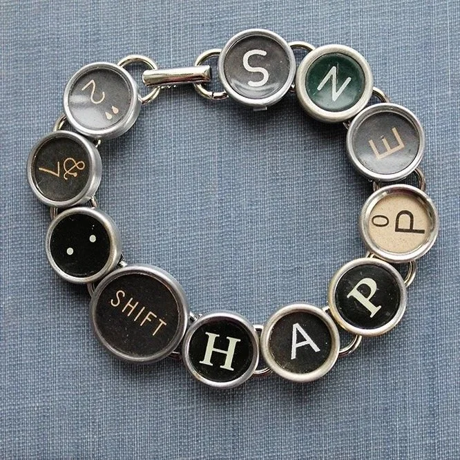 Typewriter Charm Bracelet